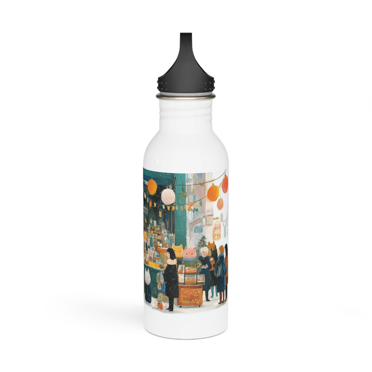 Cute Animal Festival Stainless Steel Water Bottle