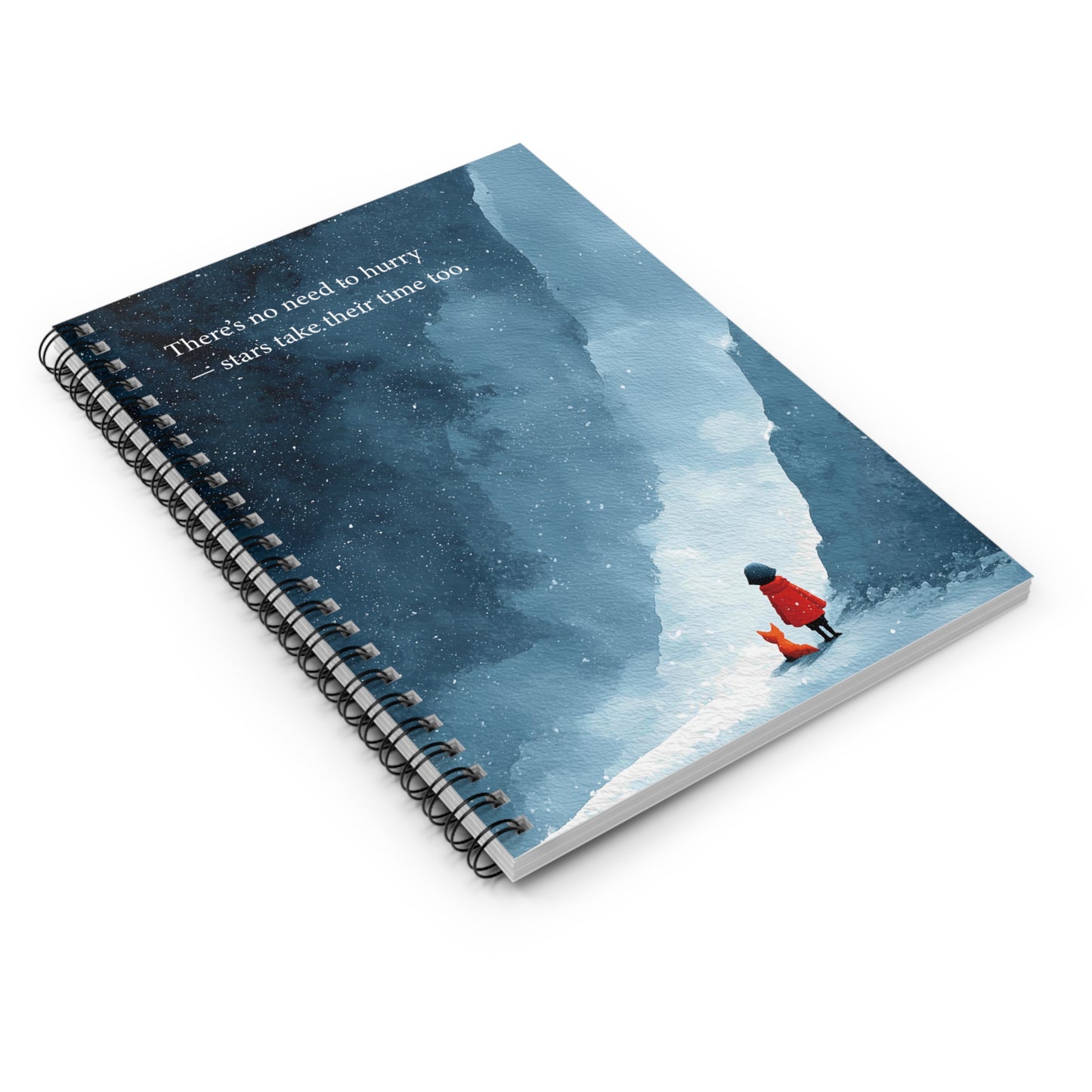 Inspiring Spiral Notebook - "Stars Take Their Time Too"