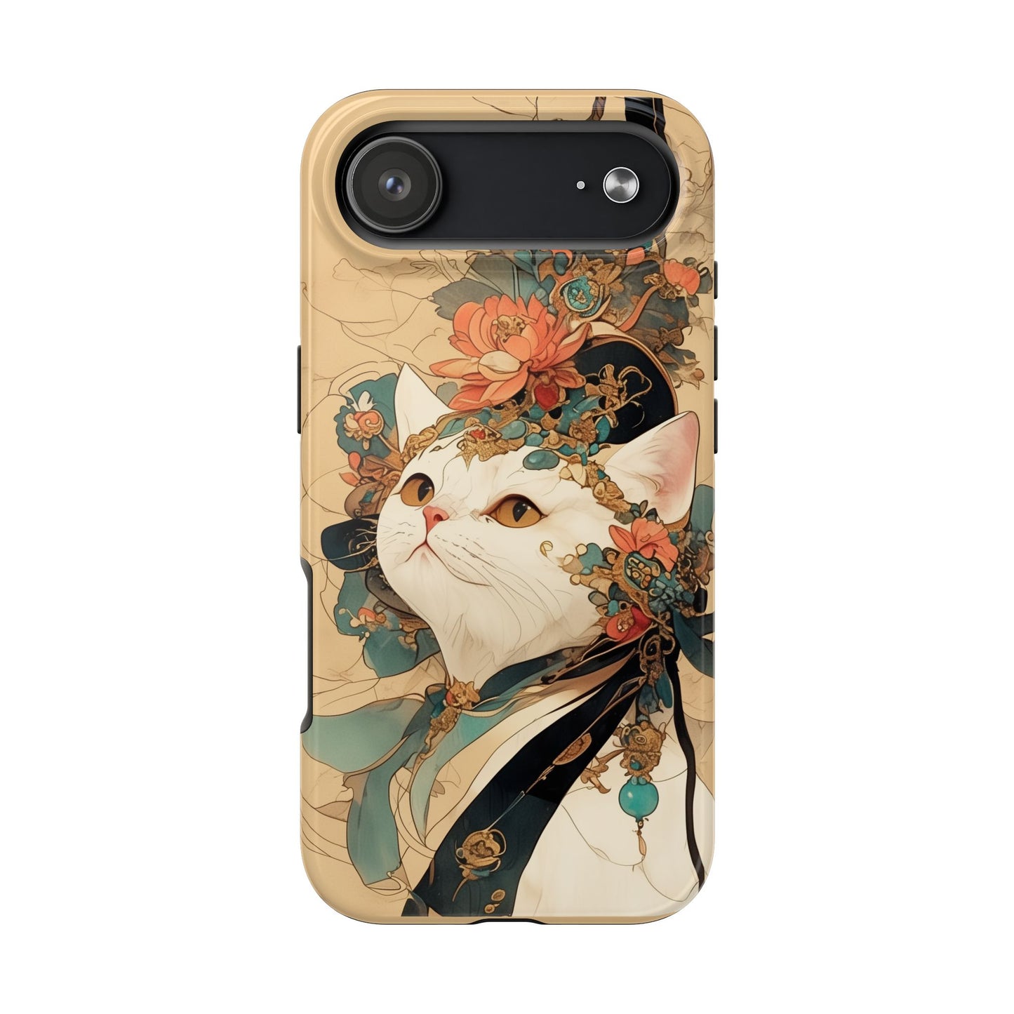Oriental Cat Phone Case · Tang Dynasty Aesthetic · Art × Tech Fusion