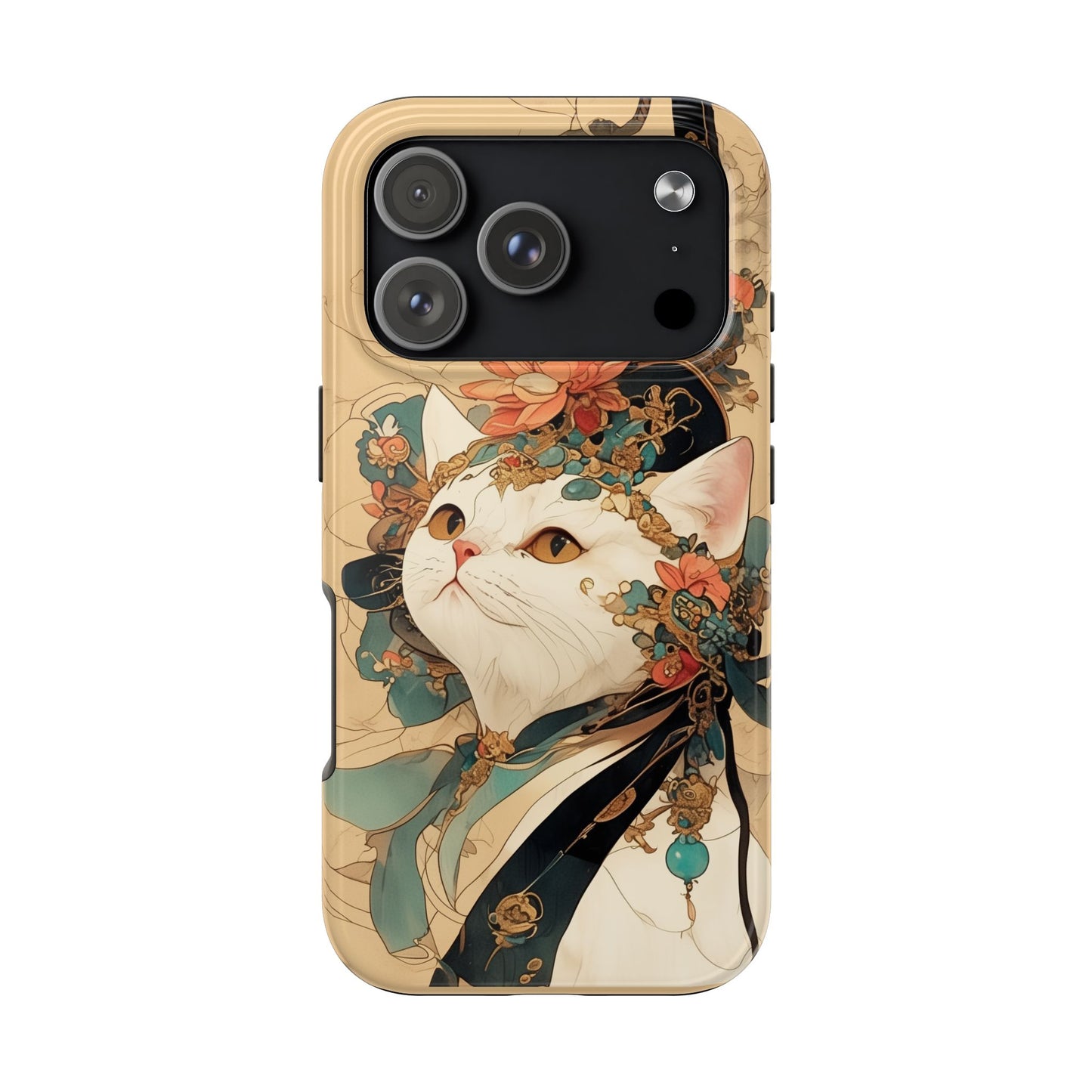 Oriental Cat Phone Case · Tang Dynasty Aesthetic · Art × Tech Fusion