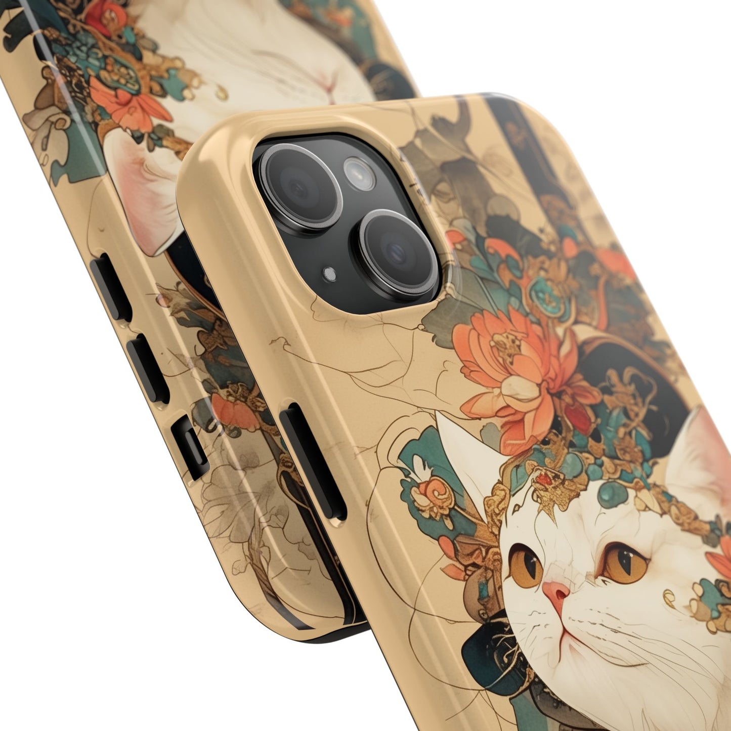 Oriental Cat Phone Case · Tang Dynasty Aesthetic · Art × Tech Fusion