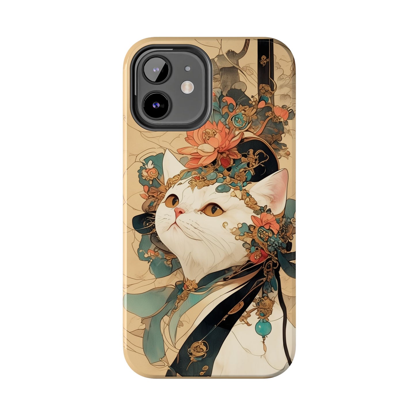 Oriental Cat Phone Case · Tang Dynasty Aesthetic · Art × Tech Fusion