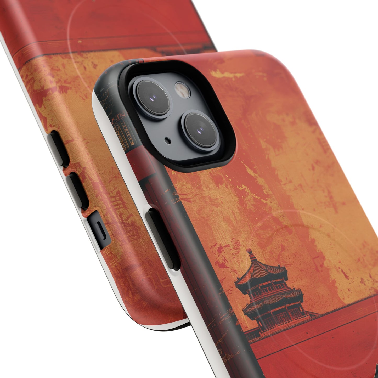 Magnetic Phone Case - Artistic Cat Design