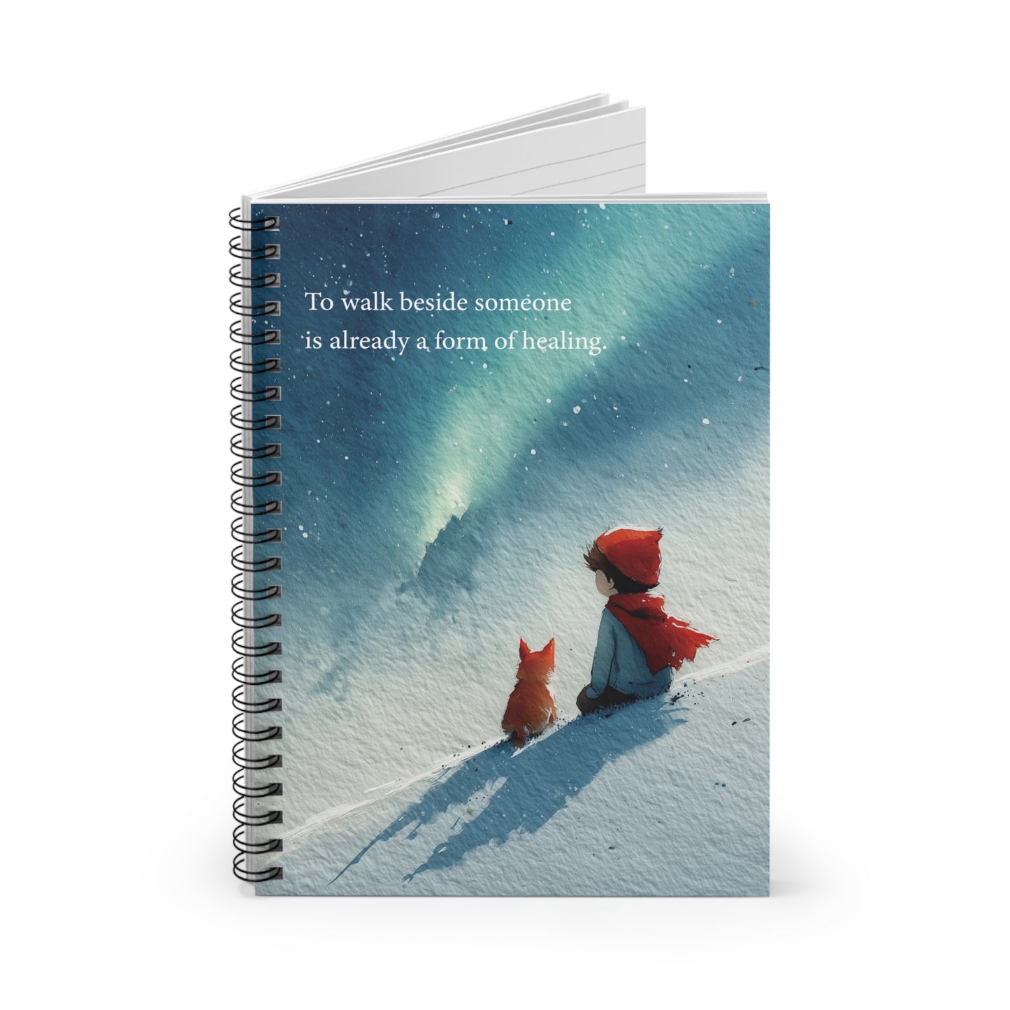 Healing Journey Spiral Notebook - Inspiring Ruled Line Journal