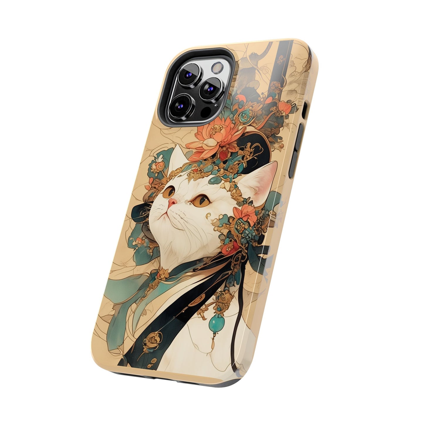 Oriental Cat Phone Case · Tang Dynasty Aesthetic · Art × Tech Fusion