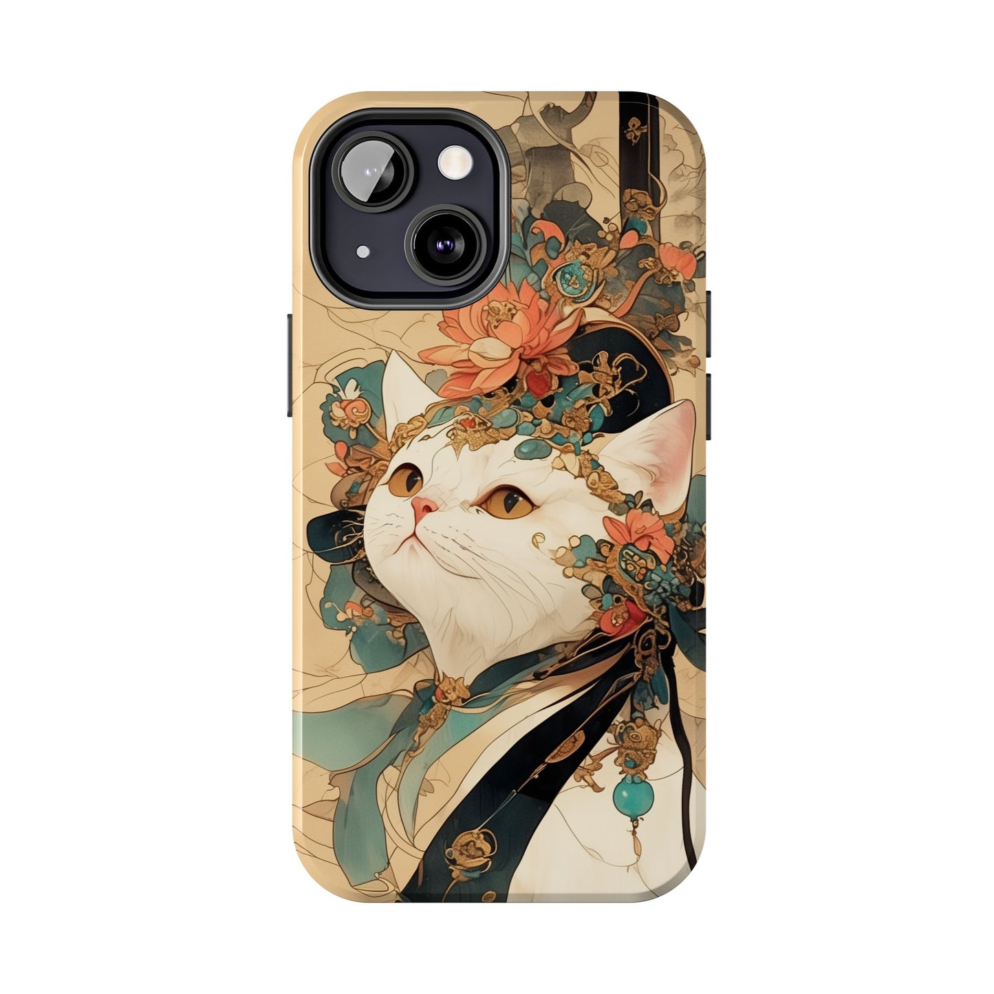 Oriental Cat Phone Case · Tang Dynasty Aesthetic · Art × Tech Fusion