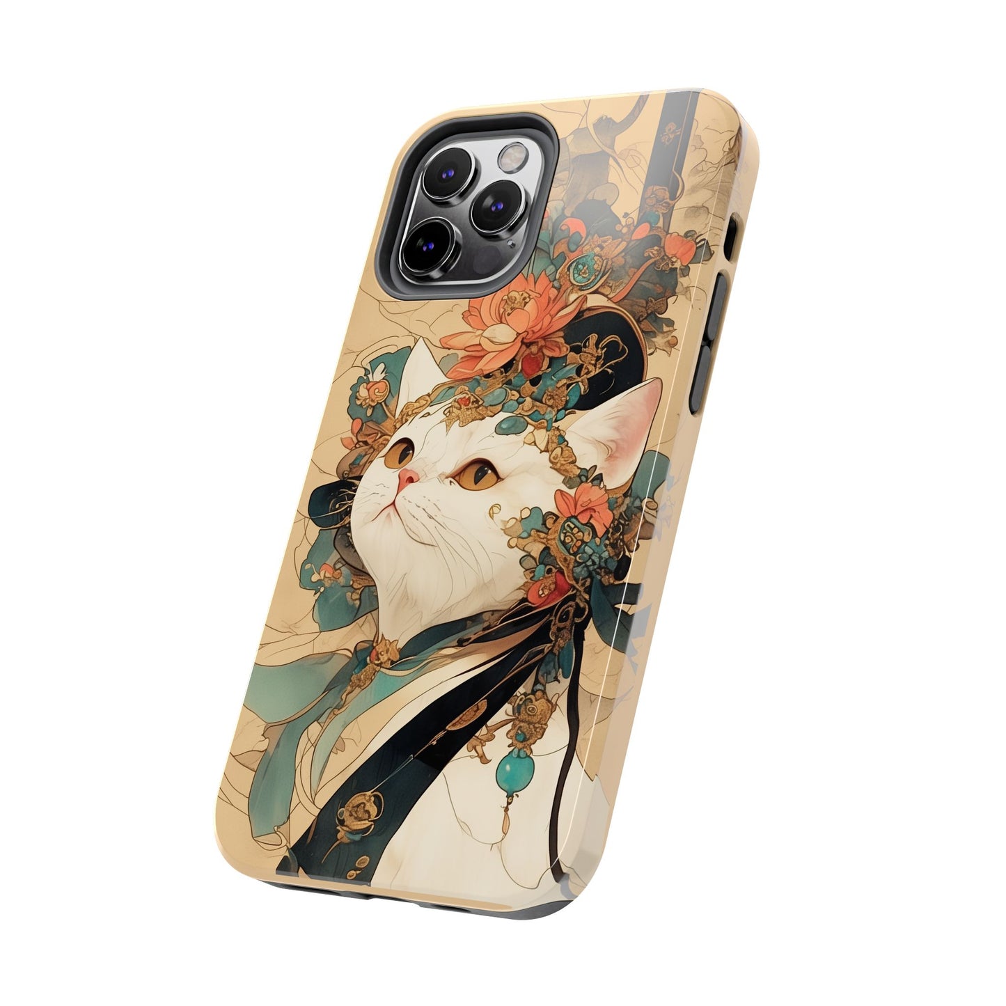 Oriental Cat Phone Case · Tang Dynasty Aesthetic · Art × Tech Fusion