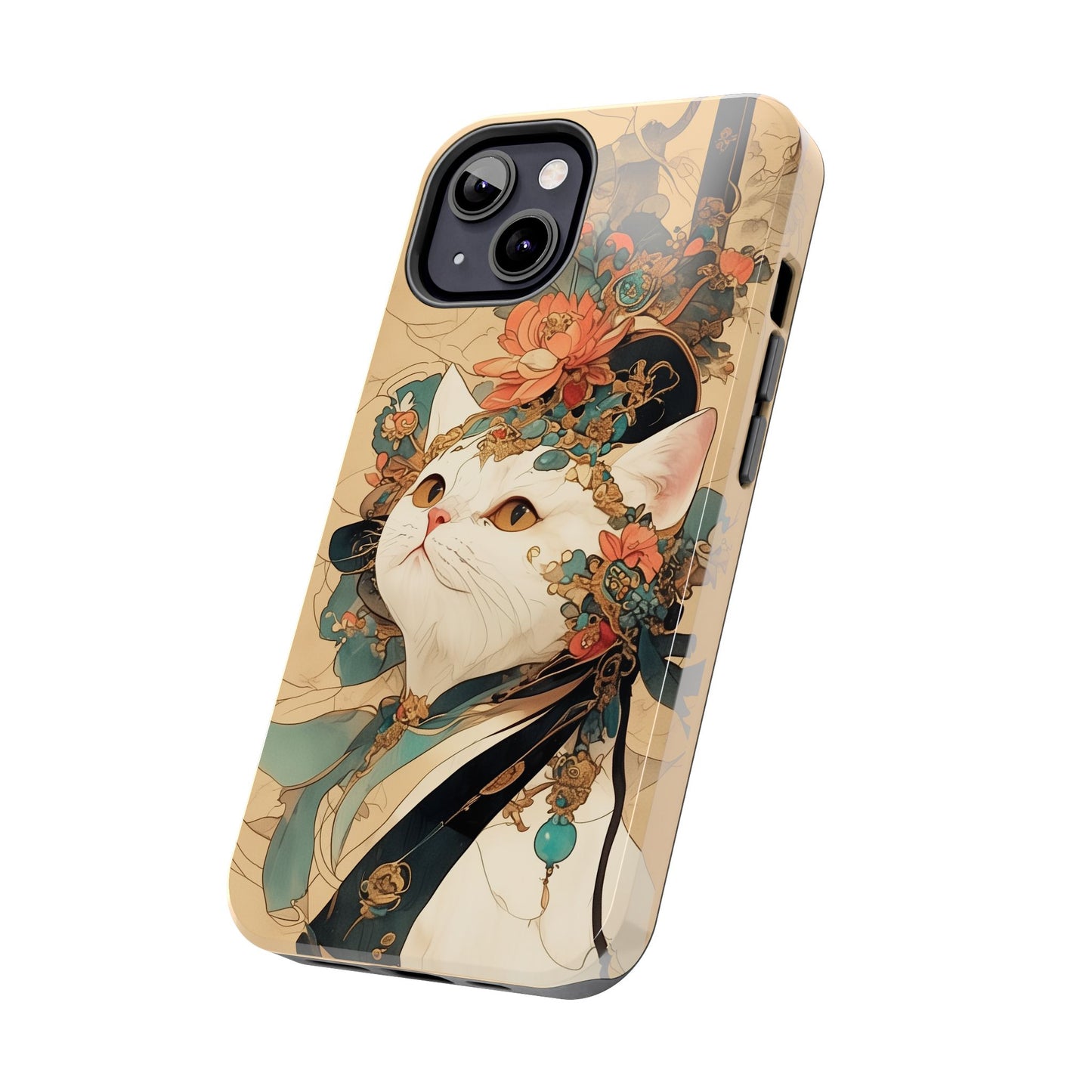 Oriental Cat Phone Case · Tang Dynasty Aesthetic · Art × Tech Fusion