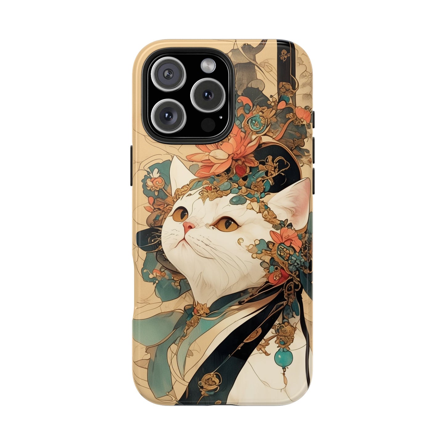 Oriental Cat Phone Case · Tang Dynasty Aesthetic · Art × Tech Fusion