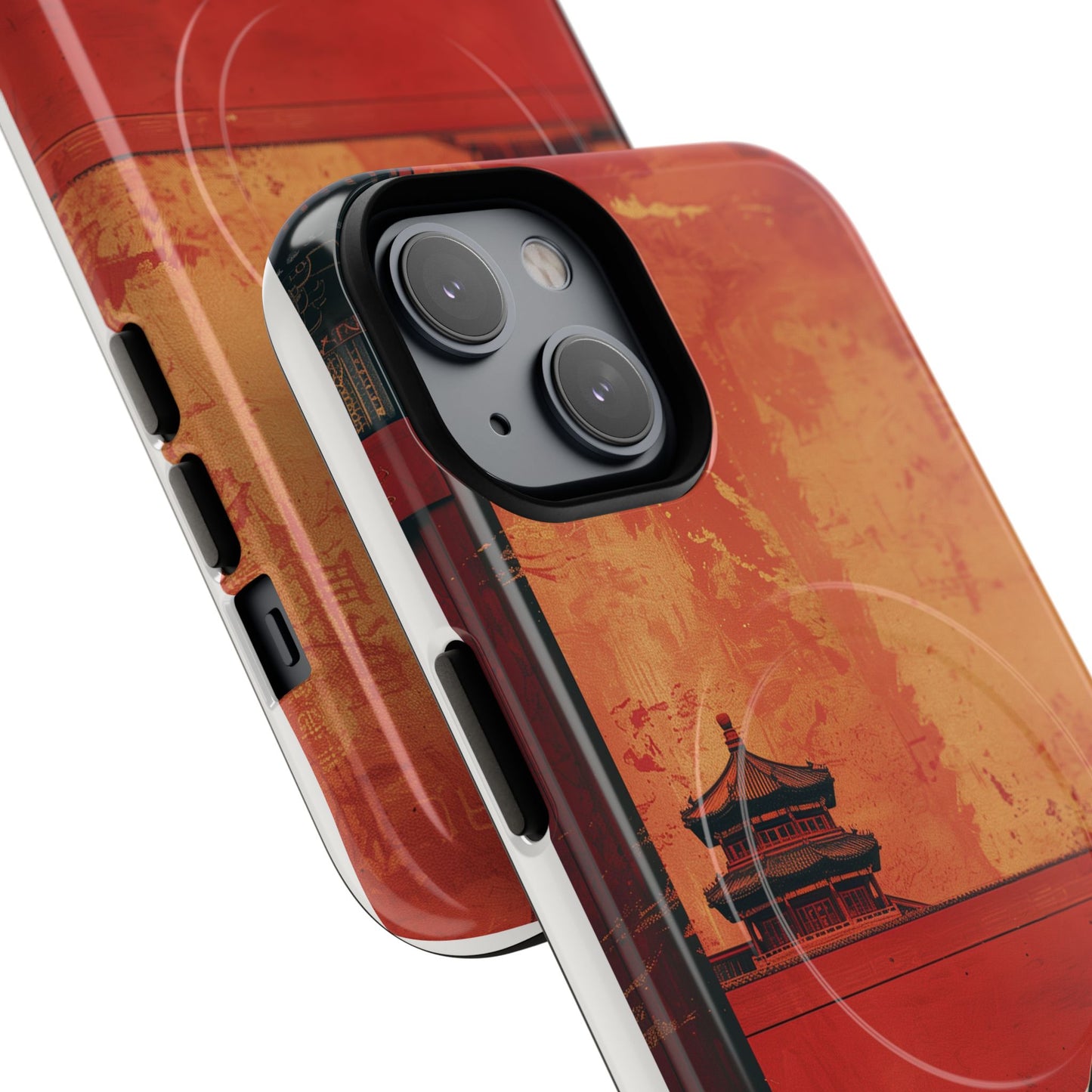 Magnetic Phone Case - Artistic Cat Design