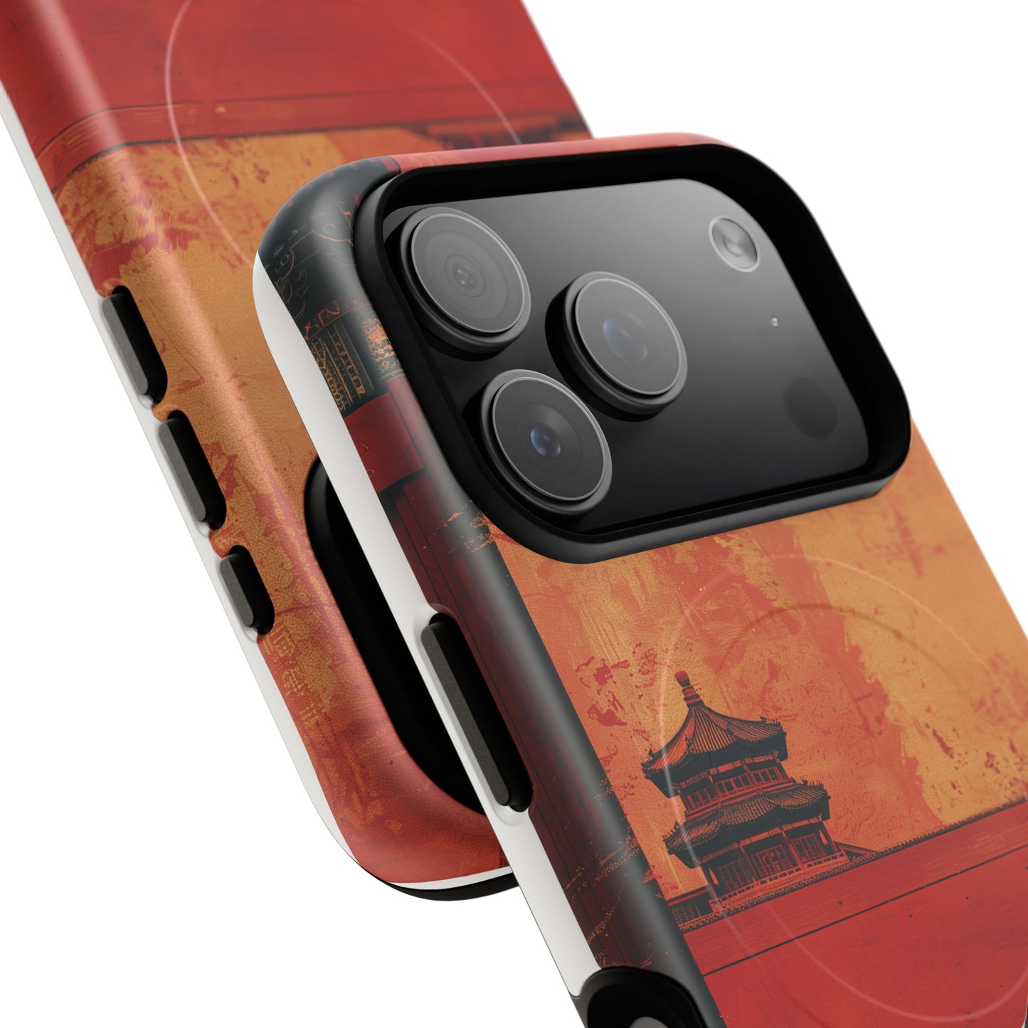 Magnetic Phone Case - Artistic Cat Design