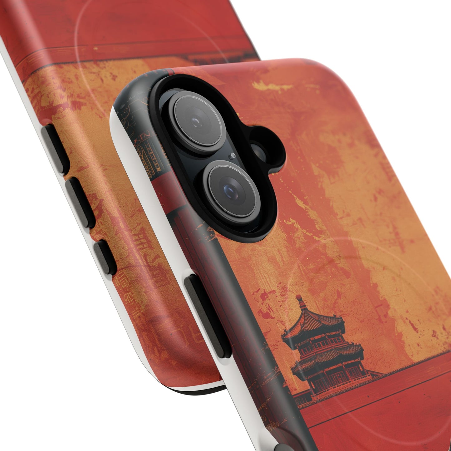 Magnetic Phone Case - Artistic Cat Design