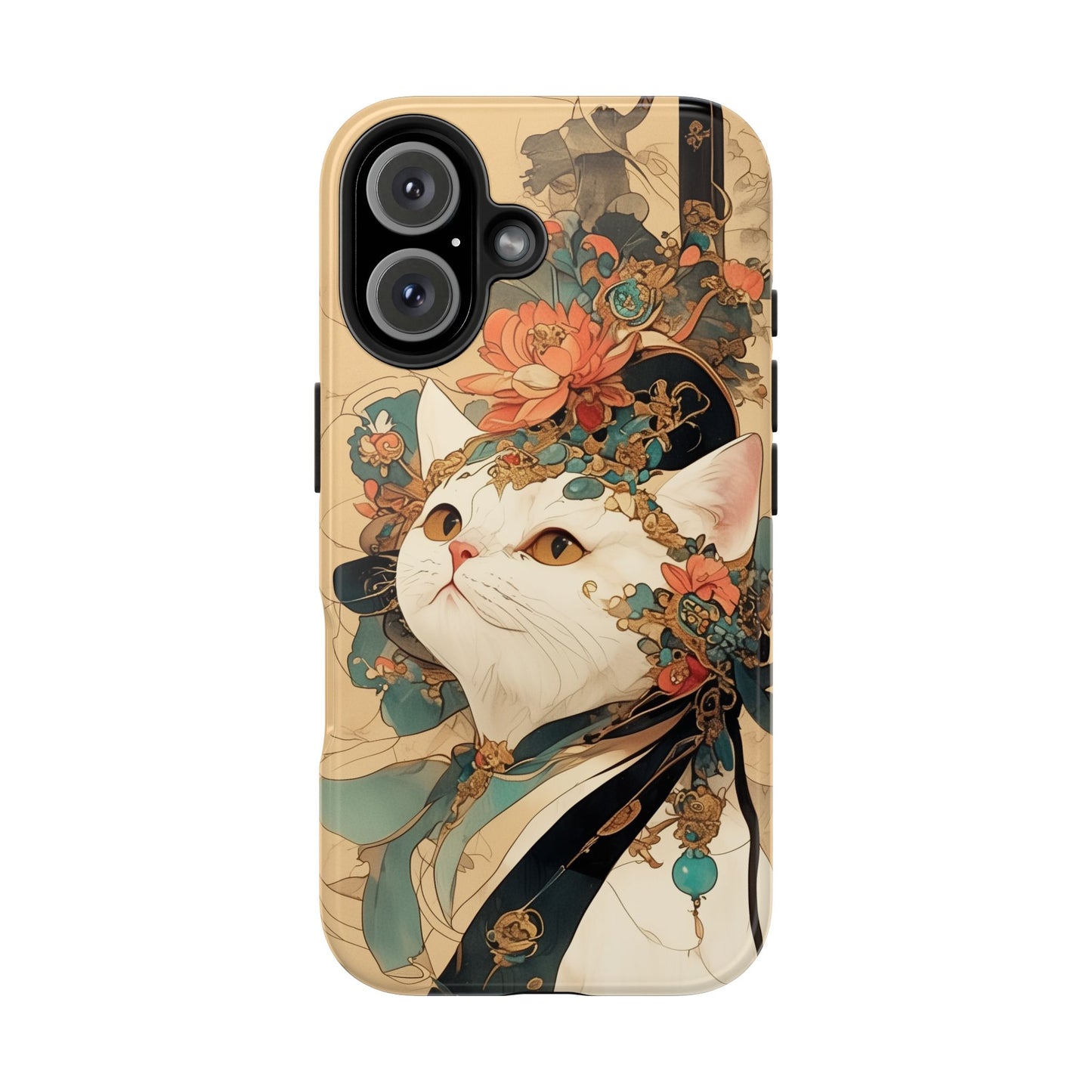 Oriental Cat Phone Case · Tang Dynasty Aesthetic · Art × Tech Fusion