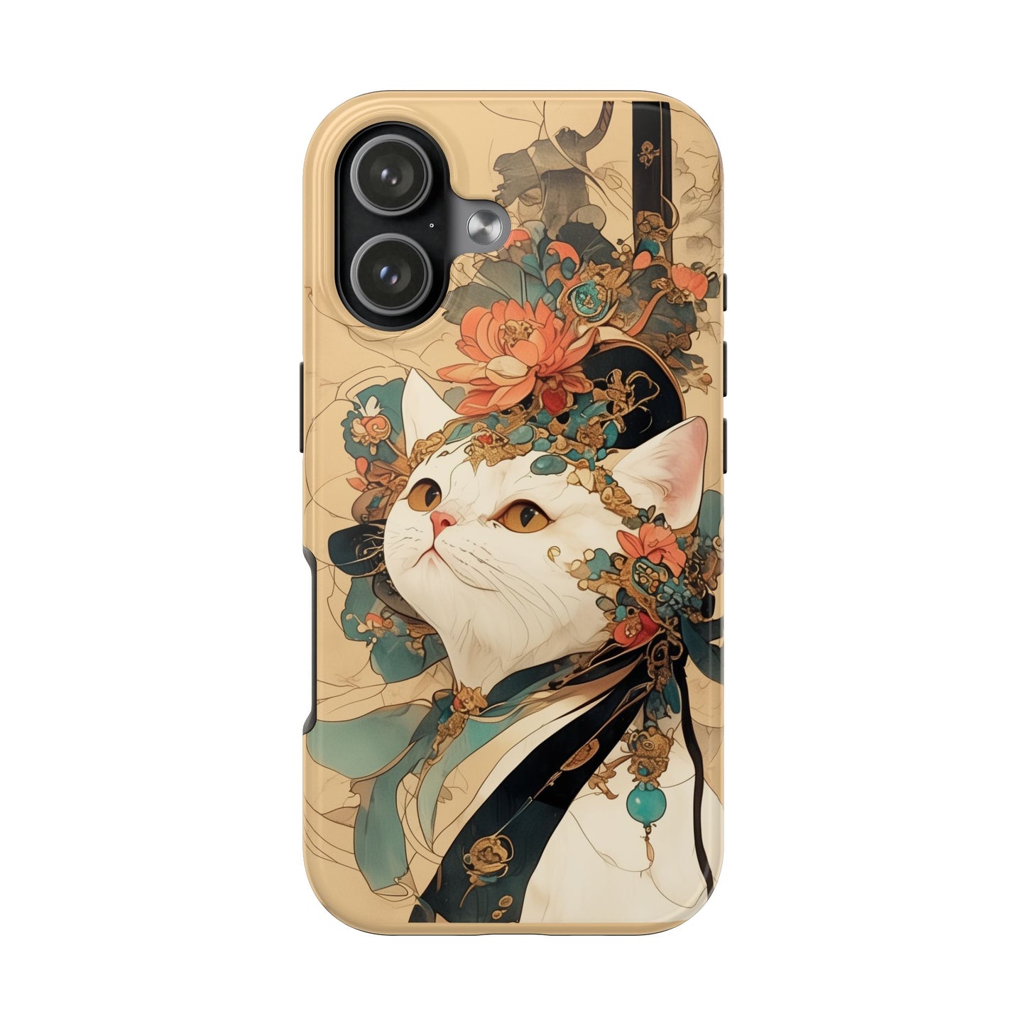 Oriental Cat Phone Case · Tang Dynasty Aesthetic · Art × Tech Fusion