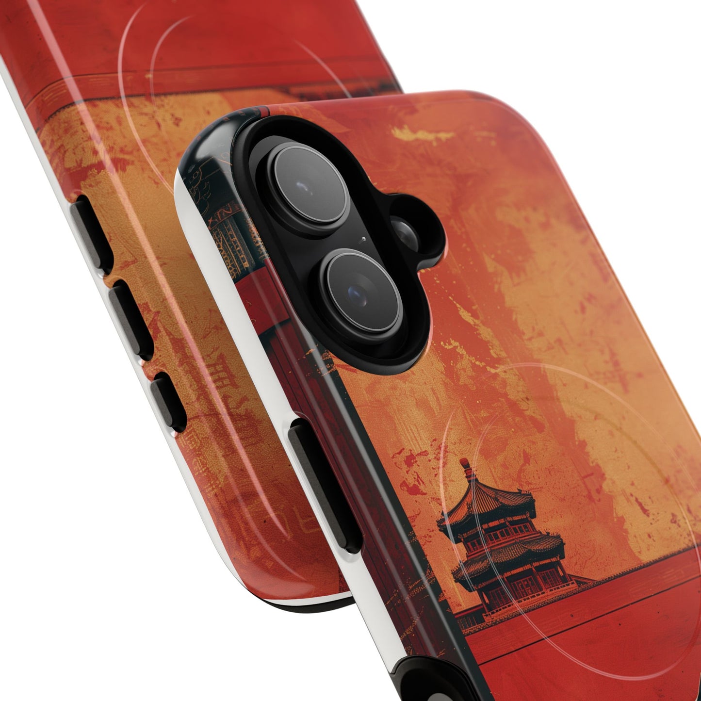 Magnetic Phone Case - Artistic Cat Design