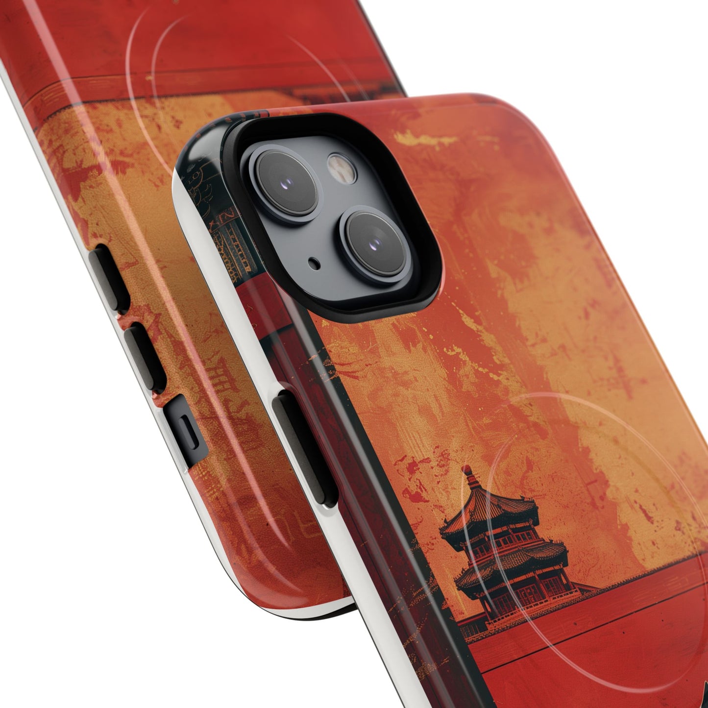 Magnetic Phone Case - Artistic Cat Design