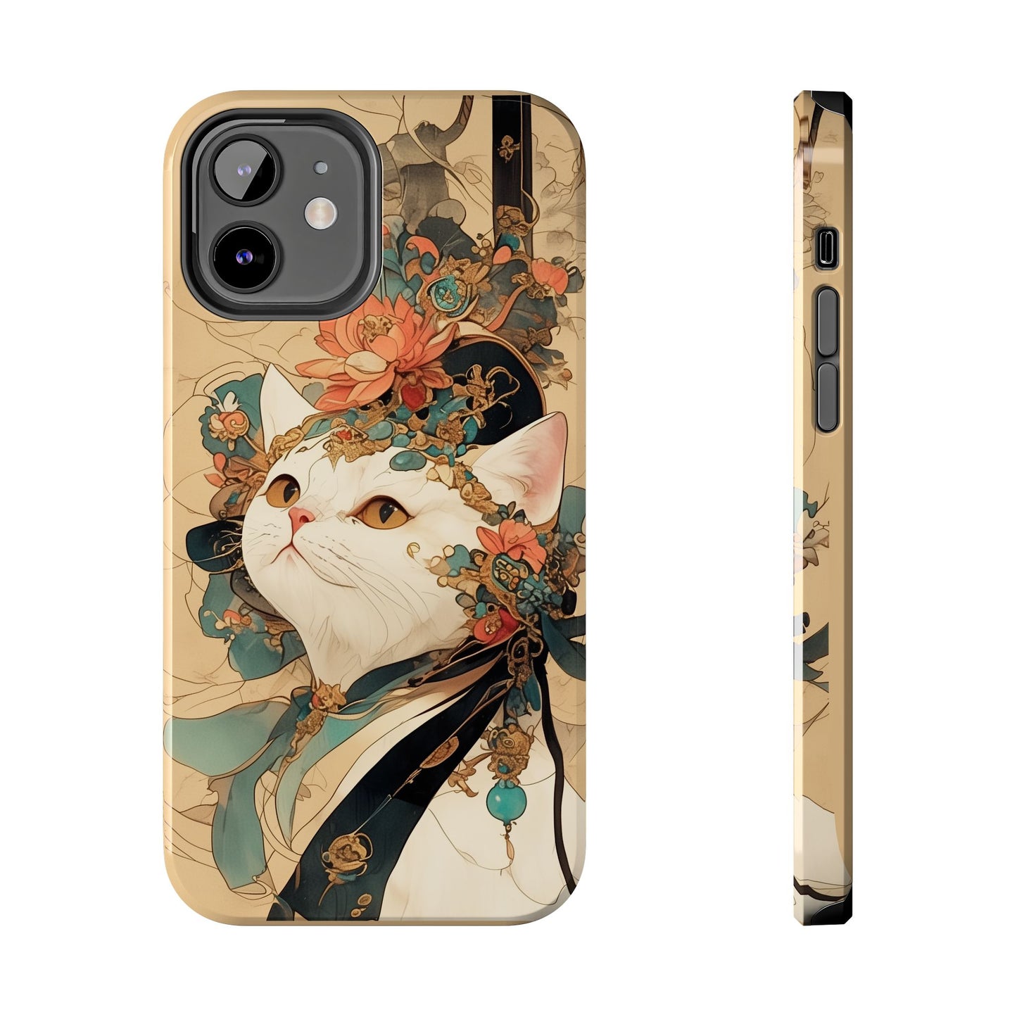Oriental Cat Phone Case · Tang Dynasty Aesthetic · Art × Tech Fusion