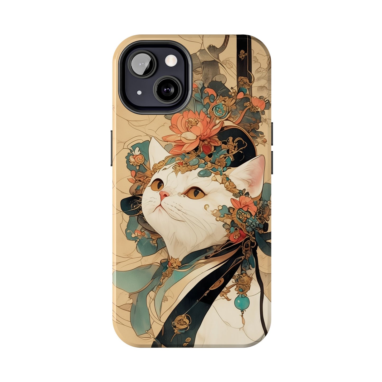 Oriental Cat Phone Case · Tang Dynasty Aesthetic · Art × Tech Fusion