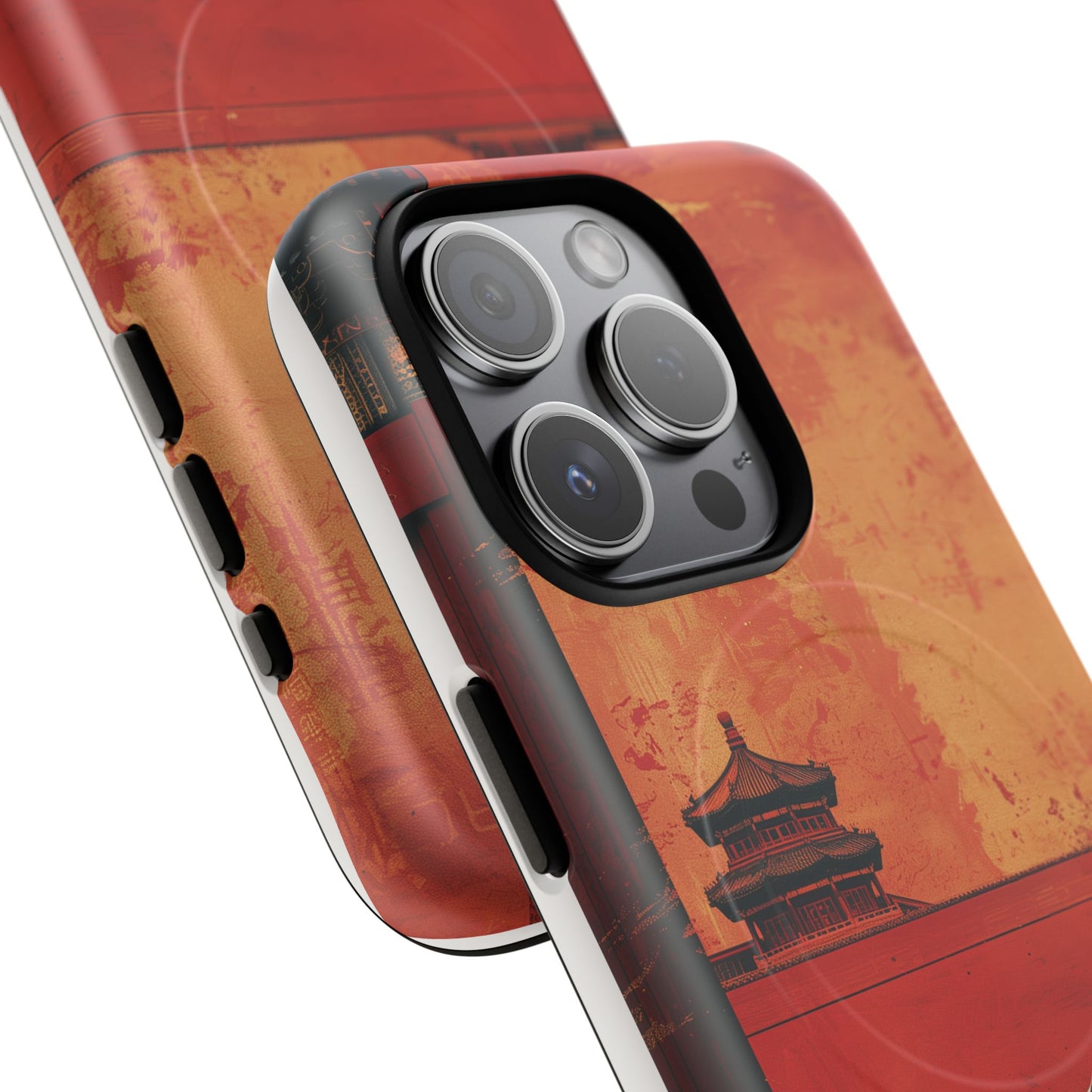 Magnetic Phone Case - Artistic Cat Design