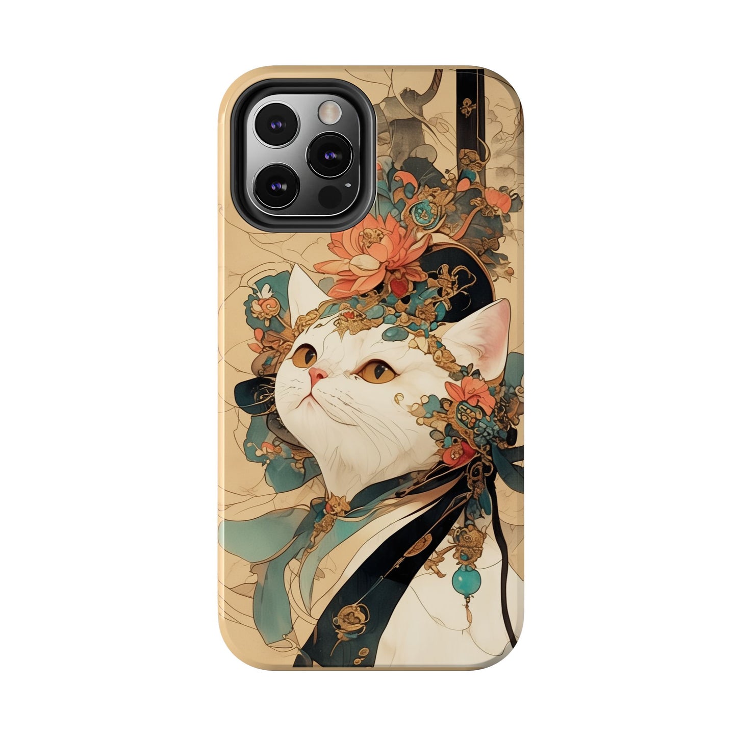 Oriental Cat Phone Case · Tang Dynasty Aesthetic · Art × Tech Fusion