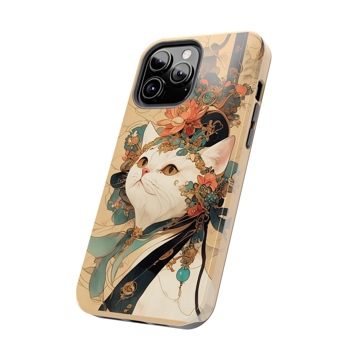 Oriental Cat Phone Case · Tang Dynasty Aesthetic · Art × Tech Fusion