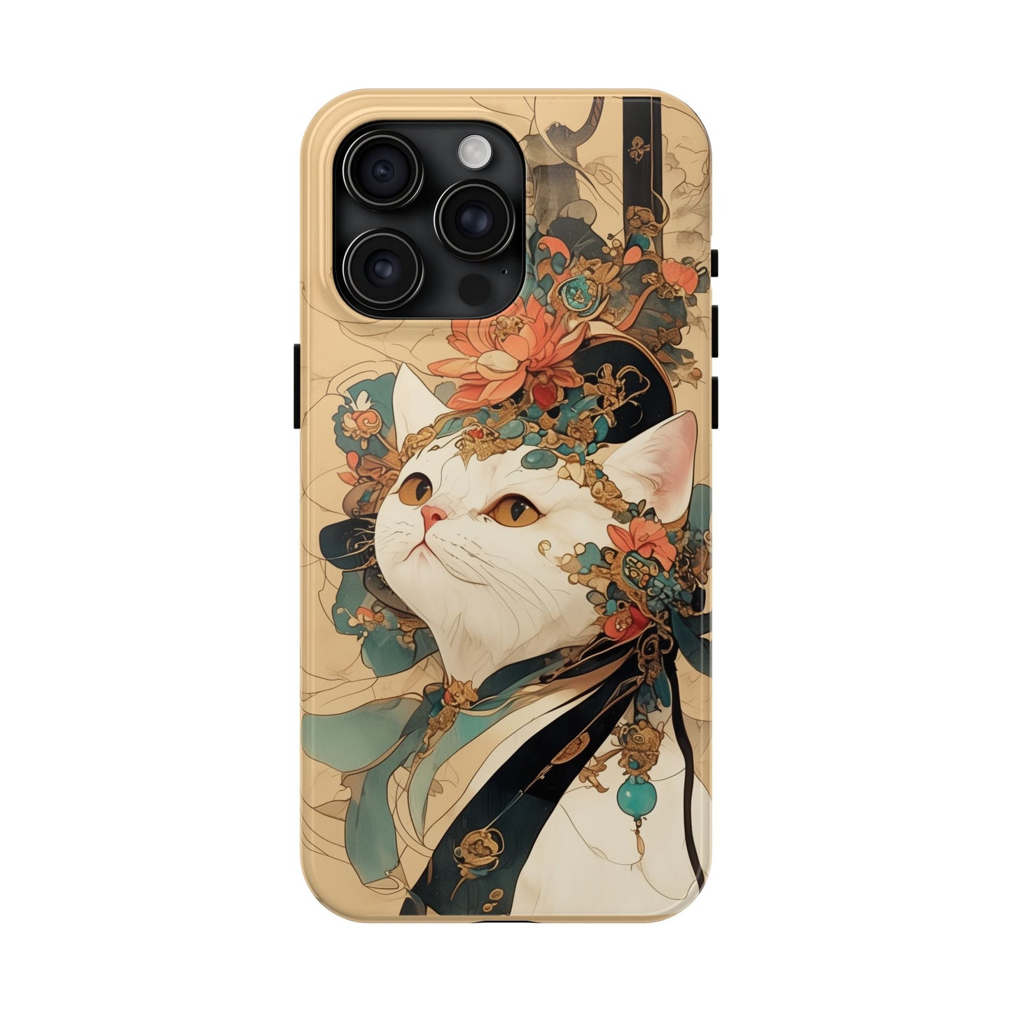 Oriental Cat Phone Case · Tang Dynasty Aesthetic · Art × Tech Fusion