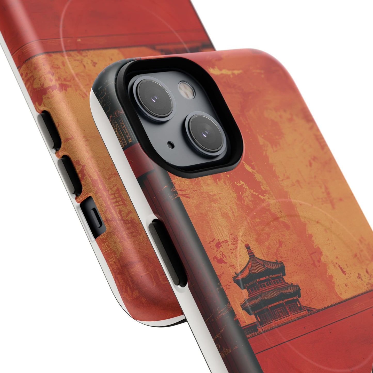 Magnetic Phone Case - Artistic Cat Design