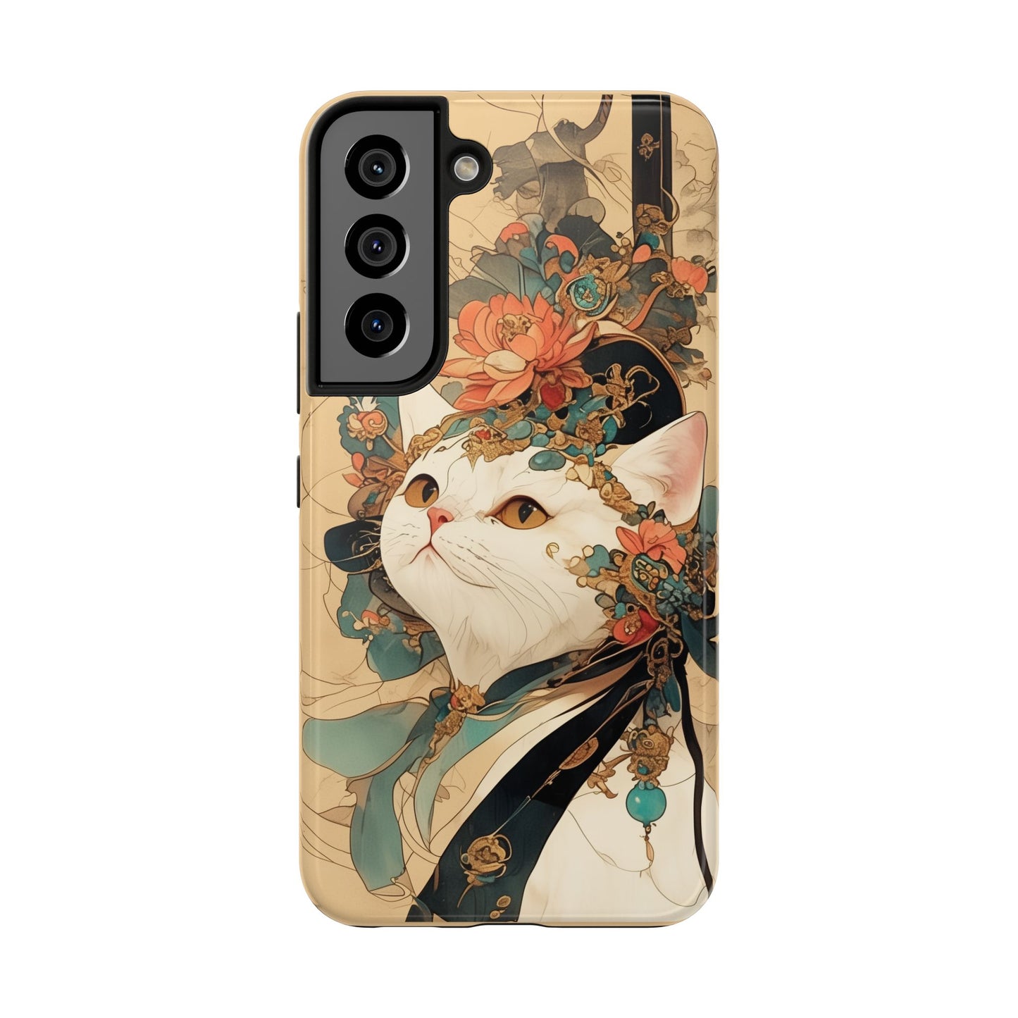 Oriental Cat Phone Case · Tang Dynasty Aesthetic · Art × Tech Fusion