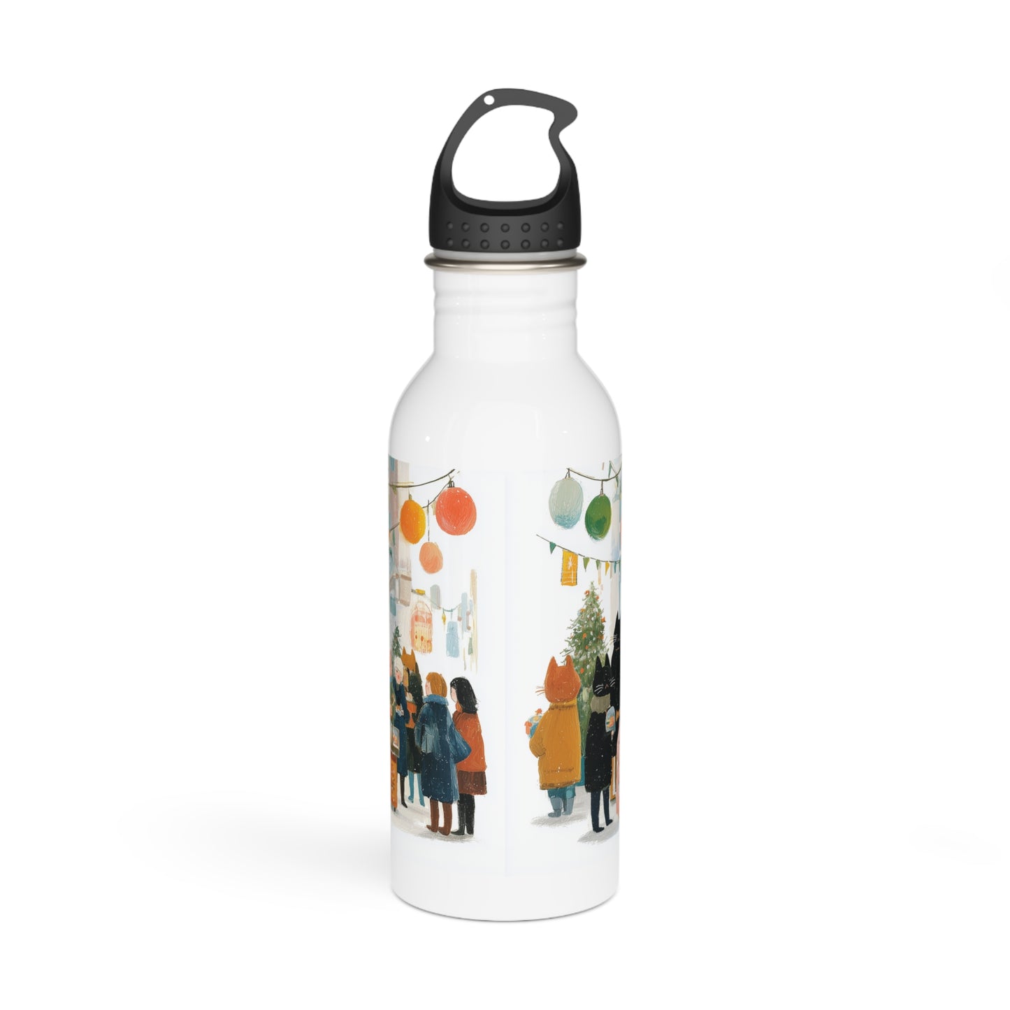 Cute Animal Festival Stainless Steel Water Bottle