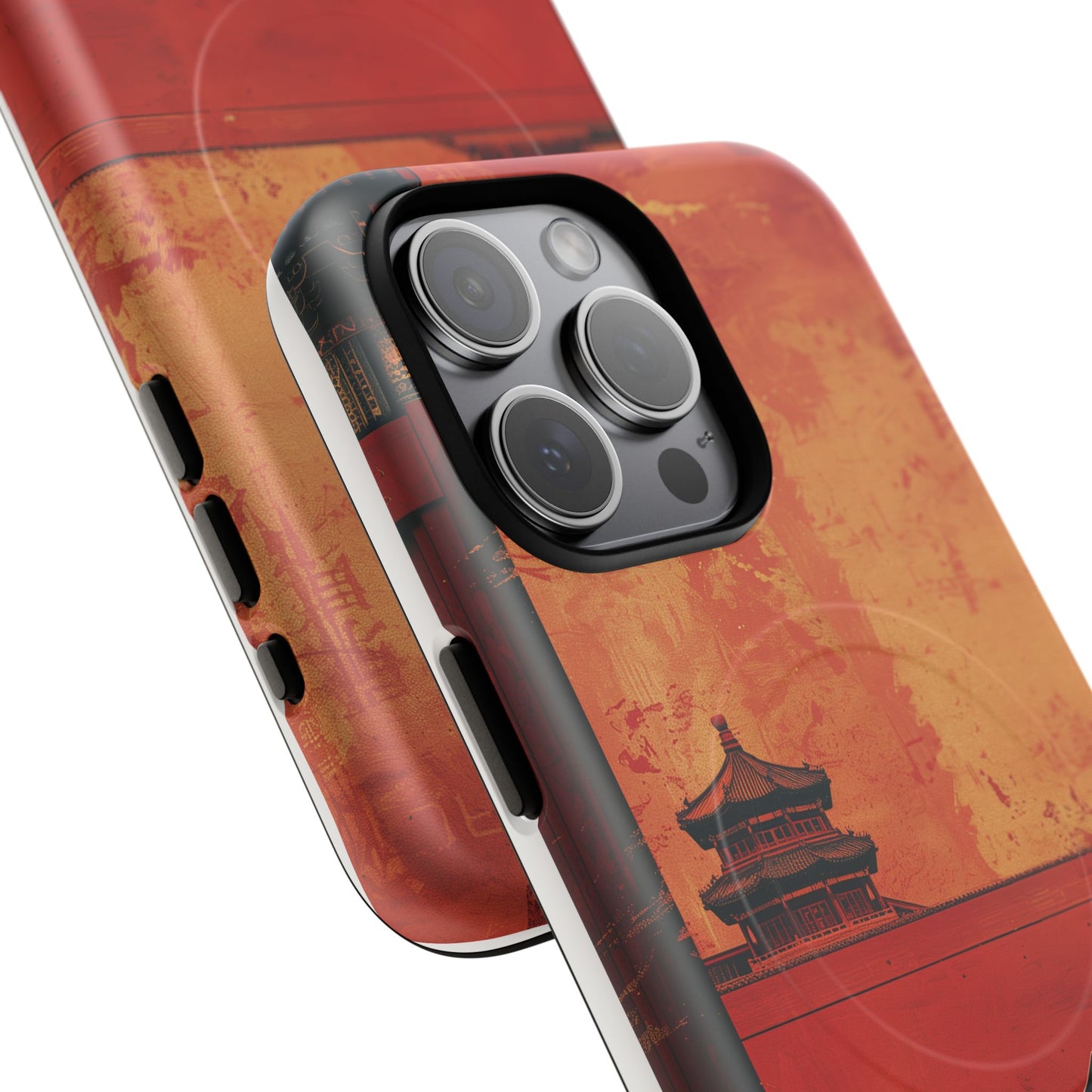 Magnetic Phone Case - Artistic Cat Design