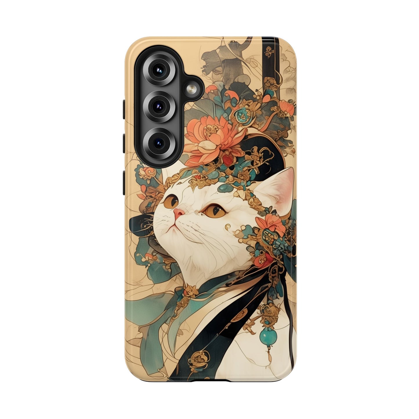 Oriental Cat Phone Case · Tang Dynasty Aesthetic · Art × Tech Fusion