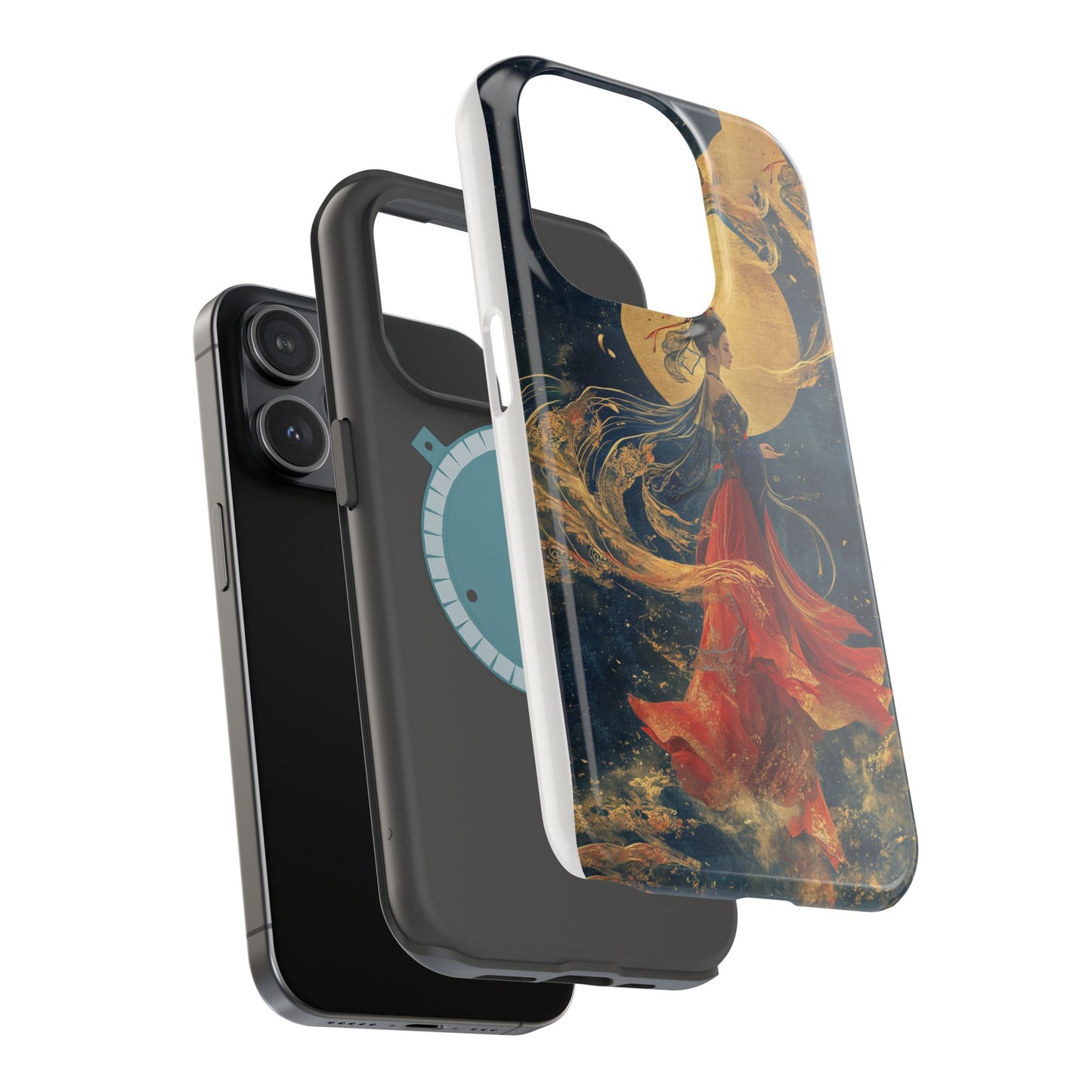 Chinese Moon Goddess Phone Case | Elegant Lunar Fantasy DesignMagnetic Impact-Resistant Phone Case