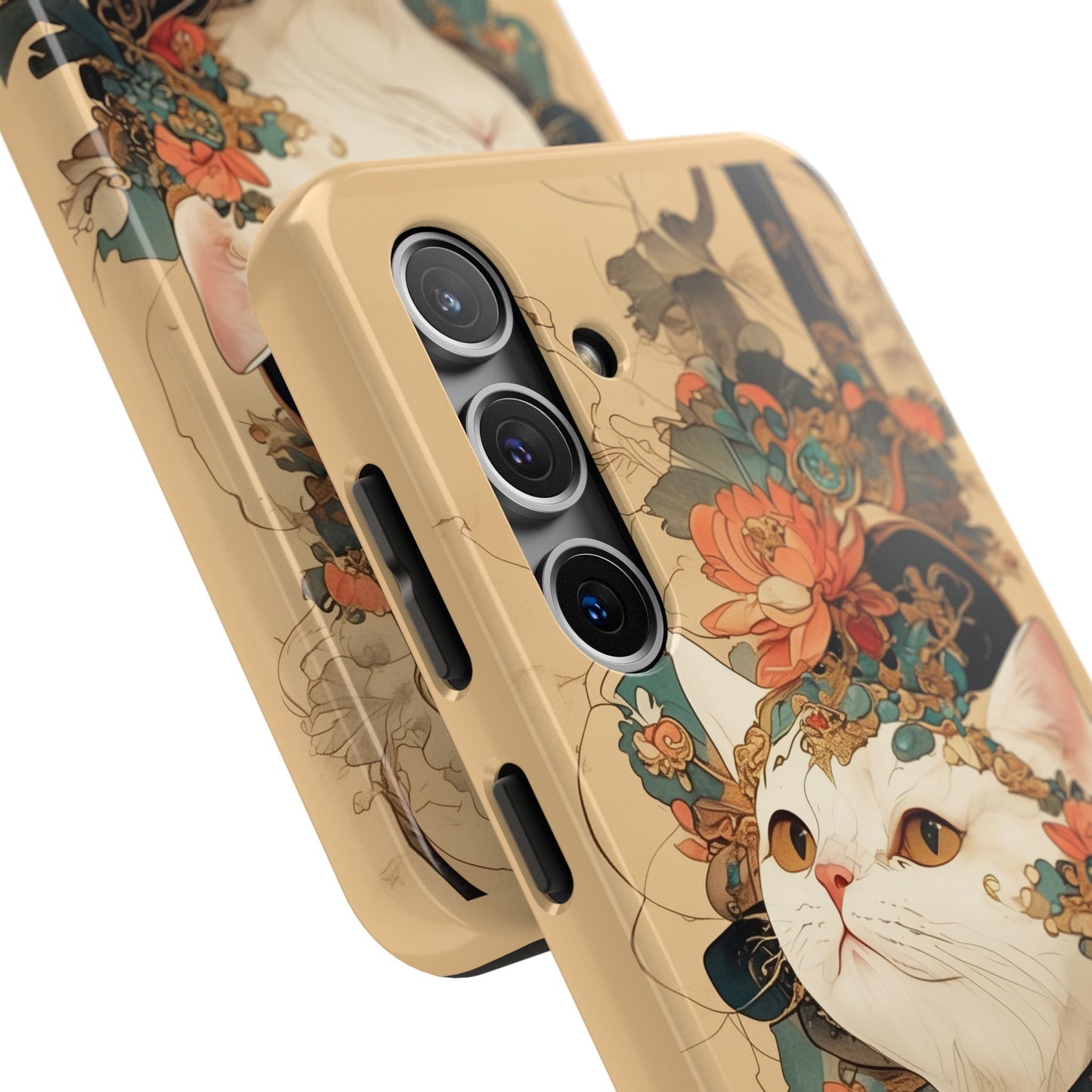 Oriental Cat Phone Case · Tang Dynasty Aesthetic · Art × Tech Fusion