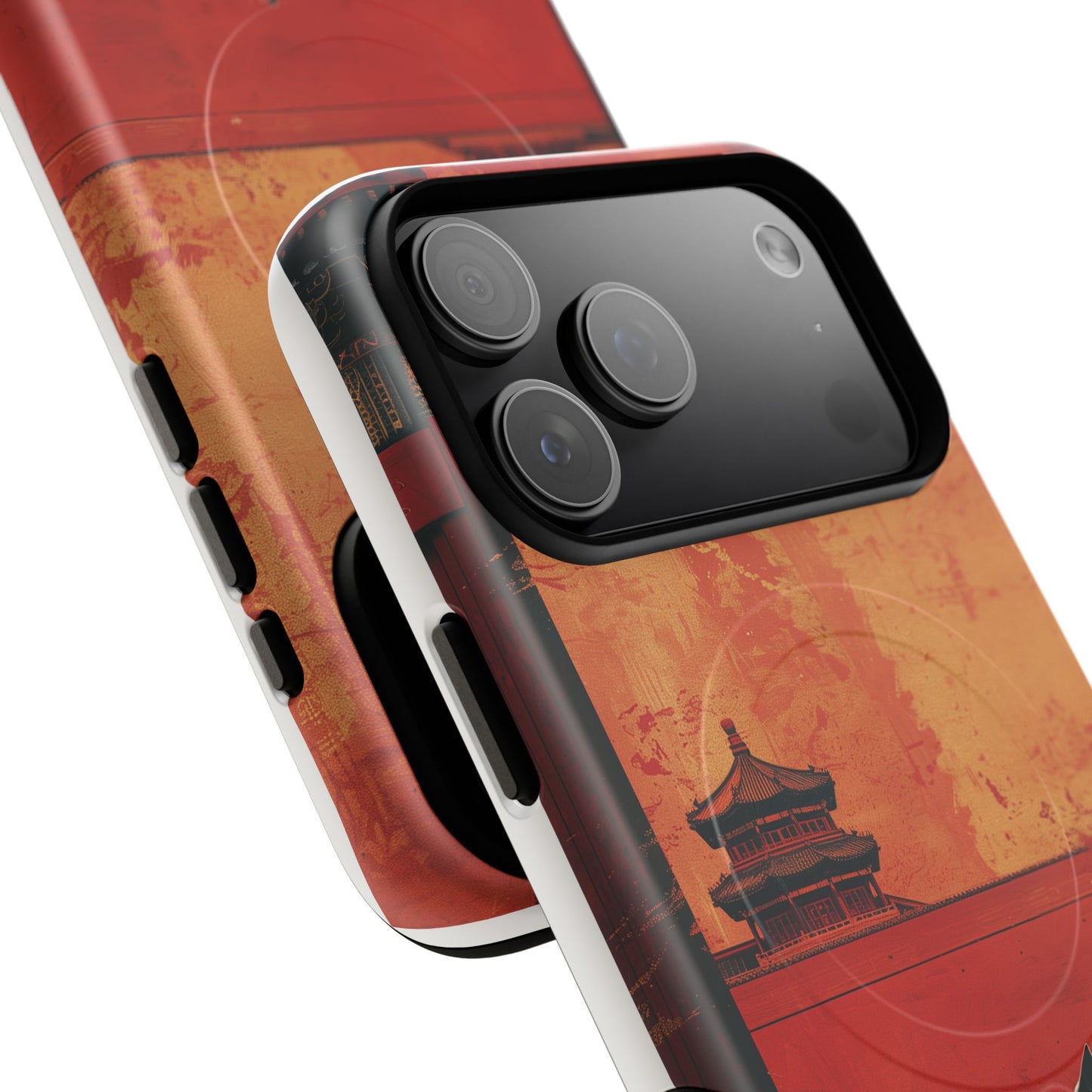 Magnetic Phone Case - Artistic Cat Design