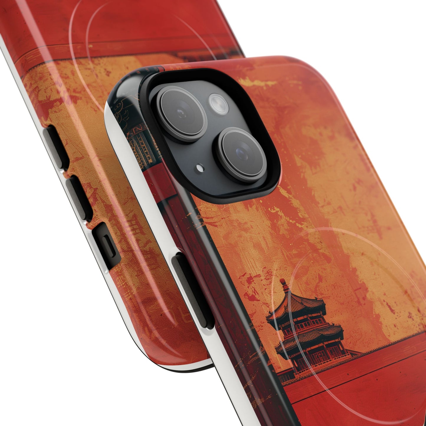 Magnetic Phone Case - Artistic Cat Design