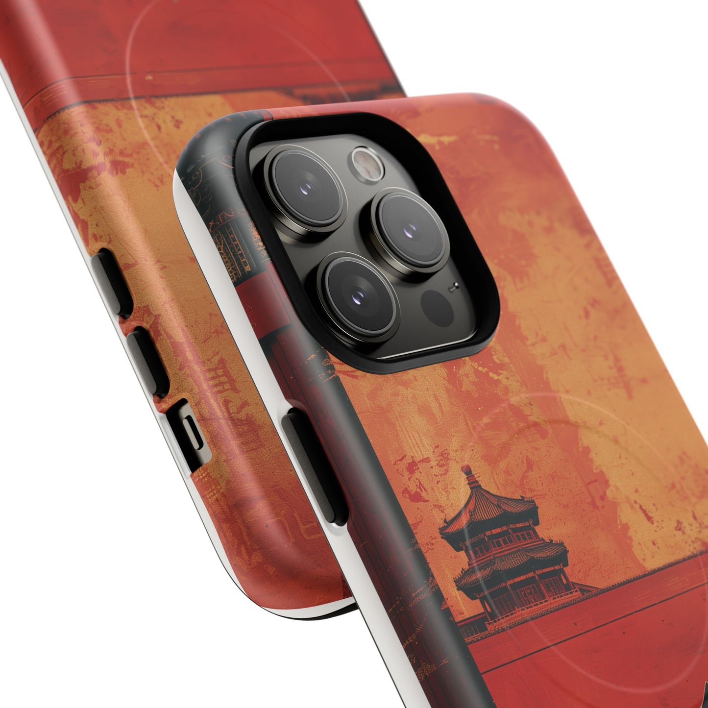 Magnetic Phone Case - Artistic Cat Design