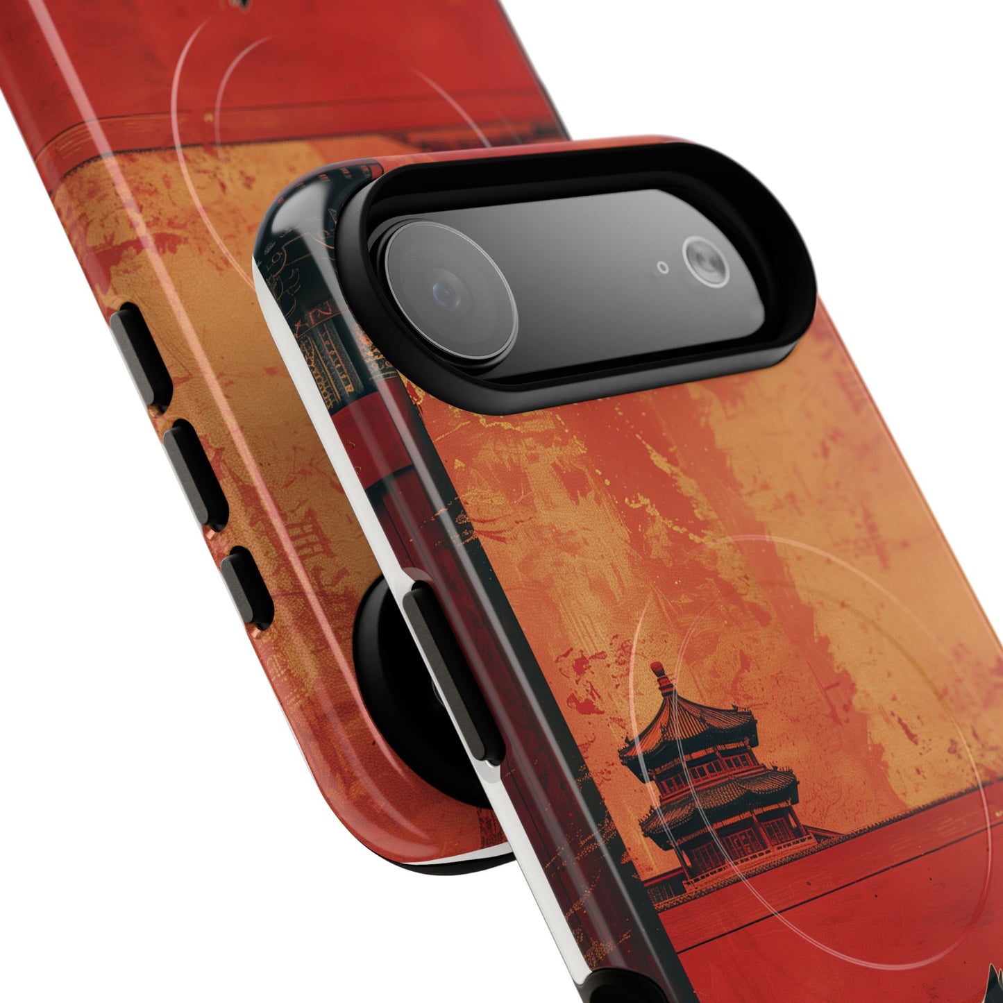 Magnetic Phone Case - Artistic Cat Design