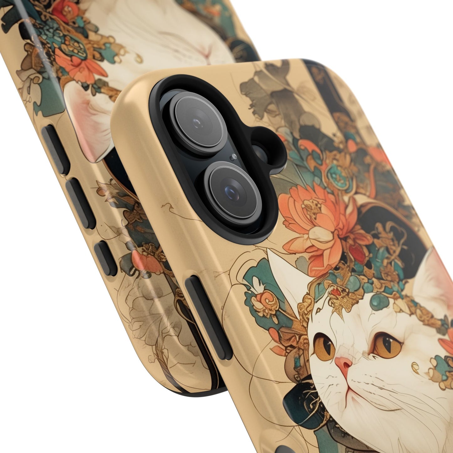 Oriental Cat Phone Case · Tang Dynasty Aesthetic · Art × Tech Fusion