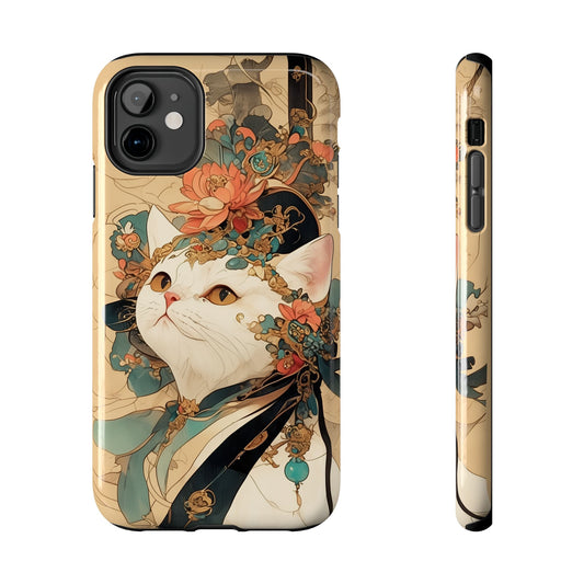 Oriental Cat Phone Case · Tang Dynasty Aesthetic · Art × Tech Fusion