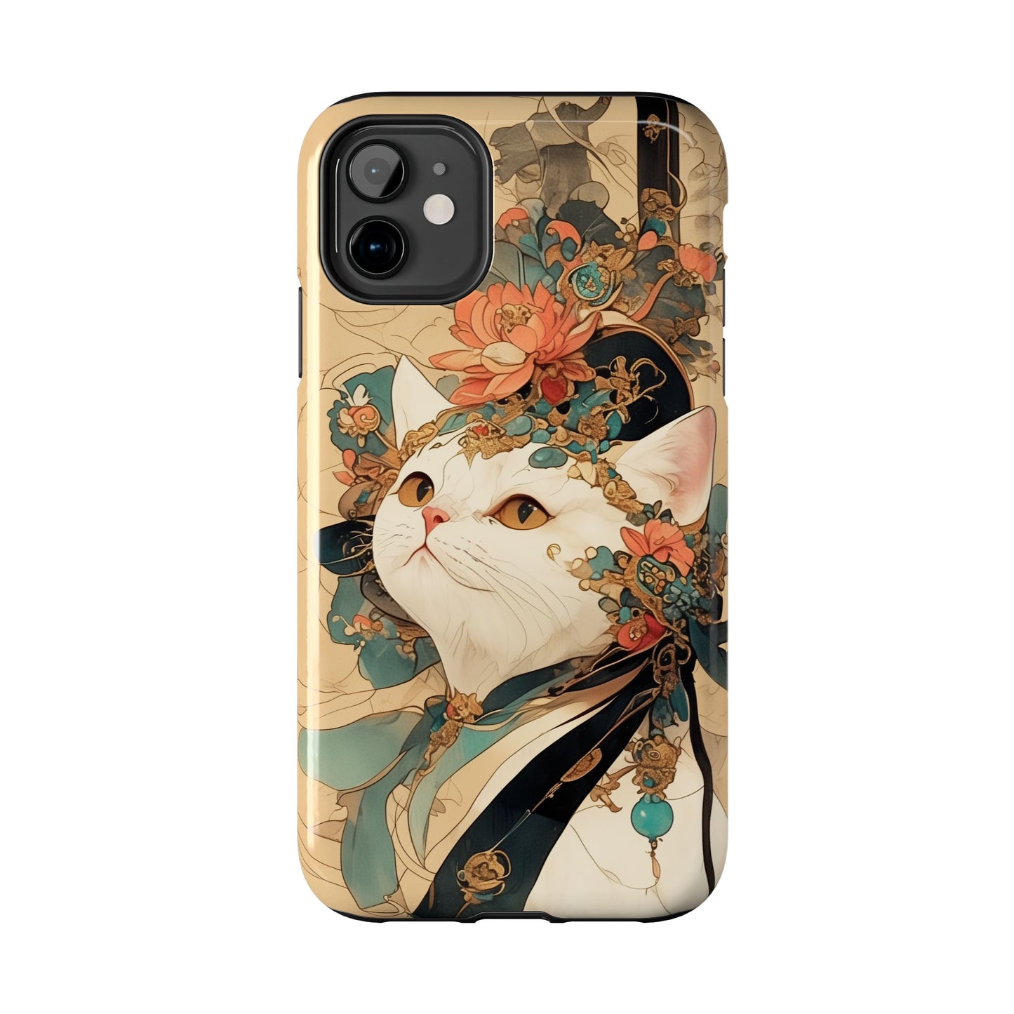 Oriental Cat Phone Case · Tang Dynasty Aesthetic · Art × Tech Fusion