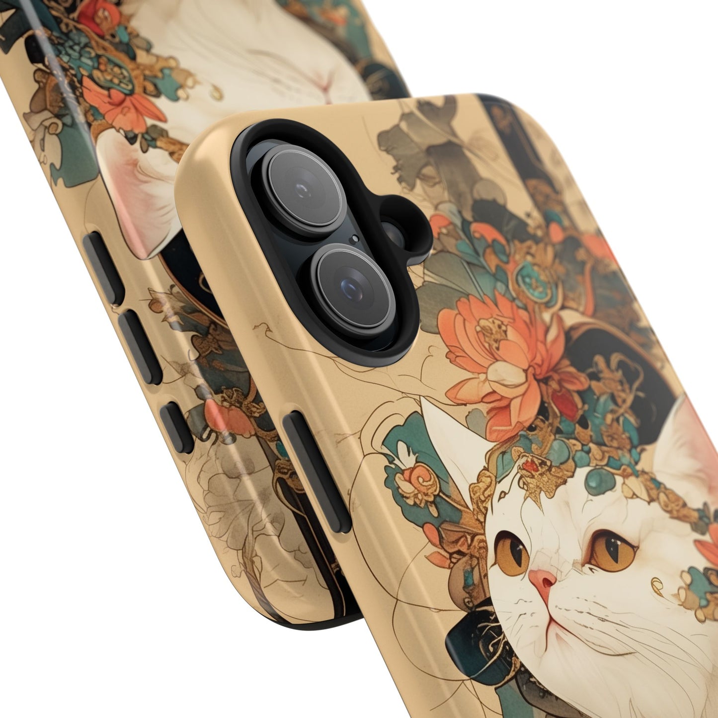 Oriental Cat Phone Case · Tang Dynasty Aesthetic · Art × Tech Fusion