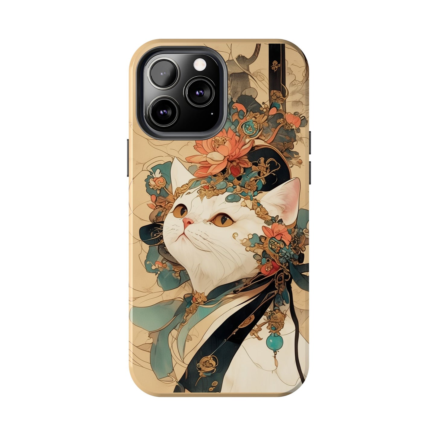 Oriental Cat Phone Case · Tang Dynasty Aesthetic · Art × Tech Fusion
