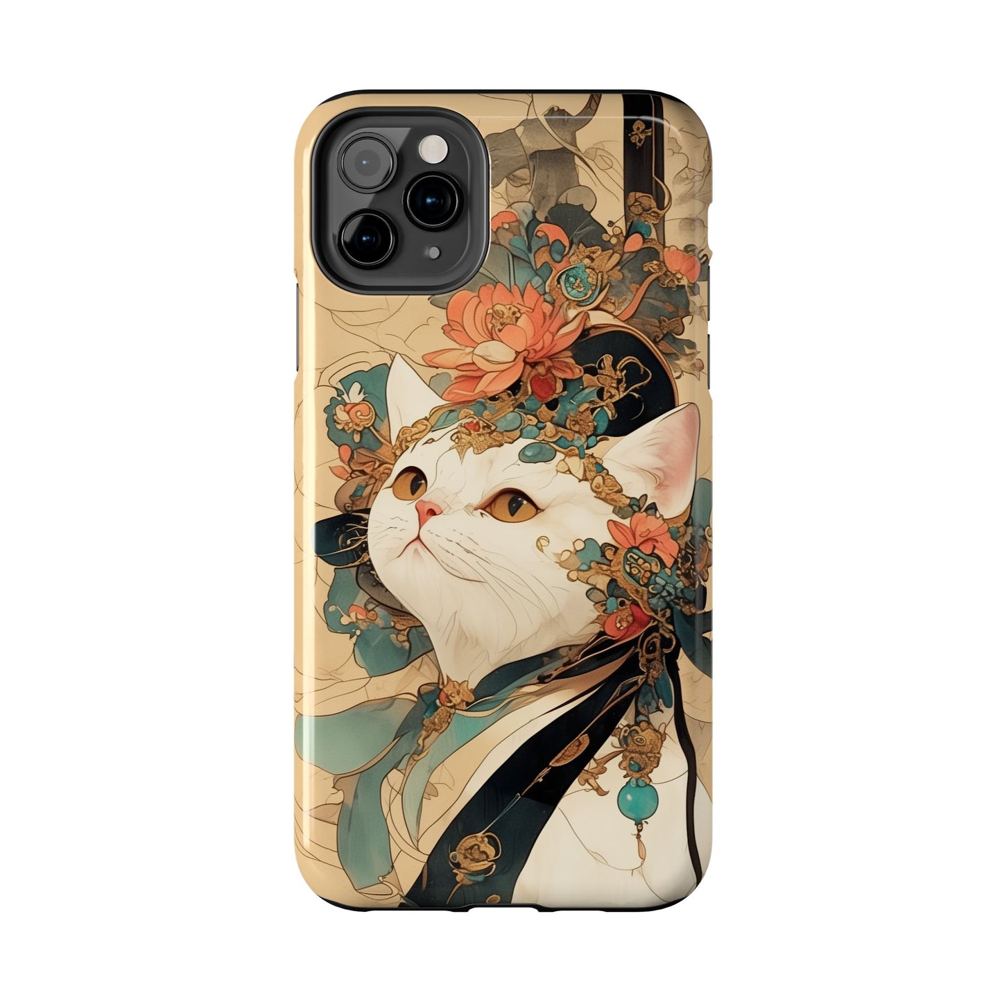 Oriental Cat Phone Case · Tang Dynasty Aesthetic · Art × Tech Fusion