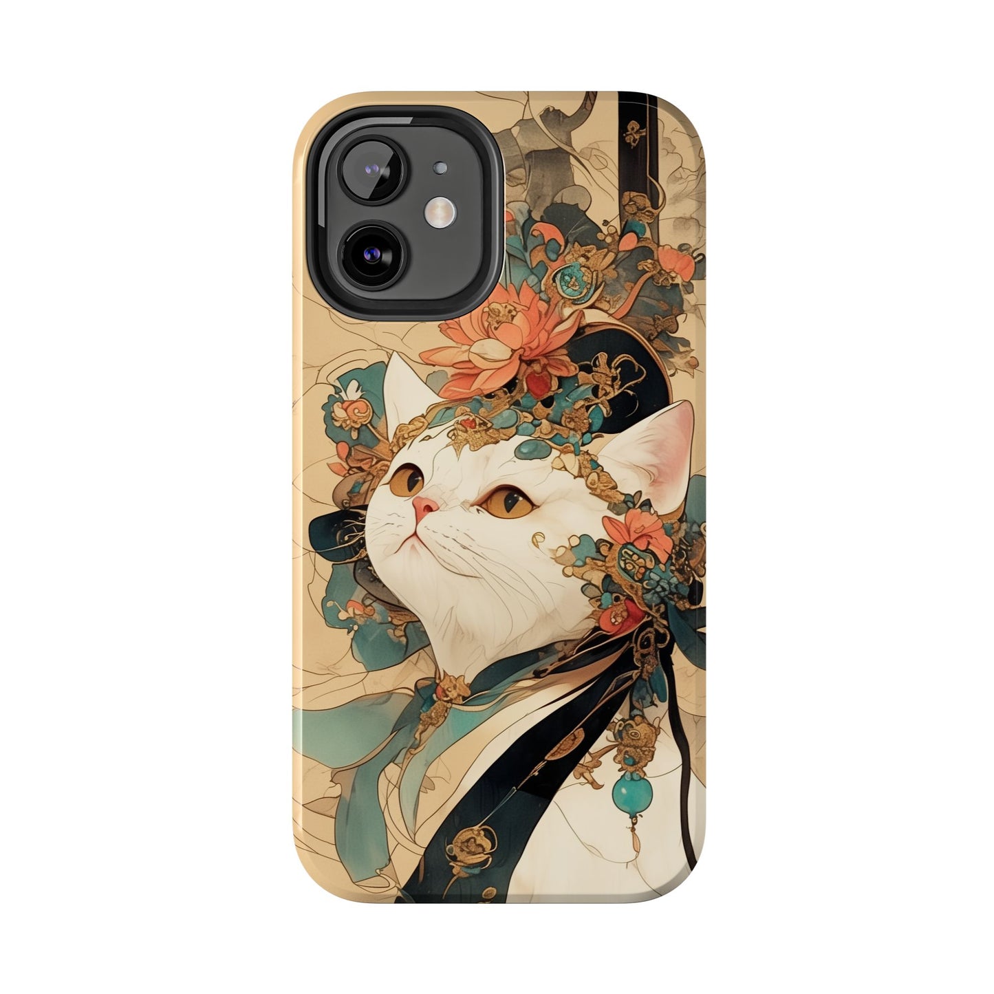 Oriental Cat Phone Case · Tang Dynasty Aesthetic · Art × Tech Fusion