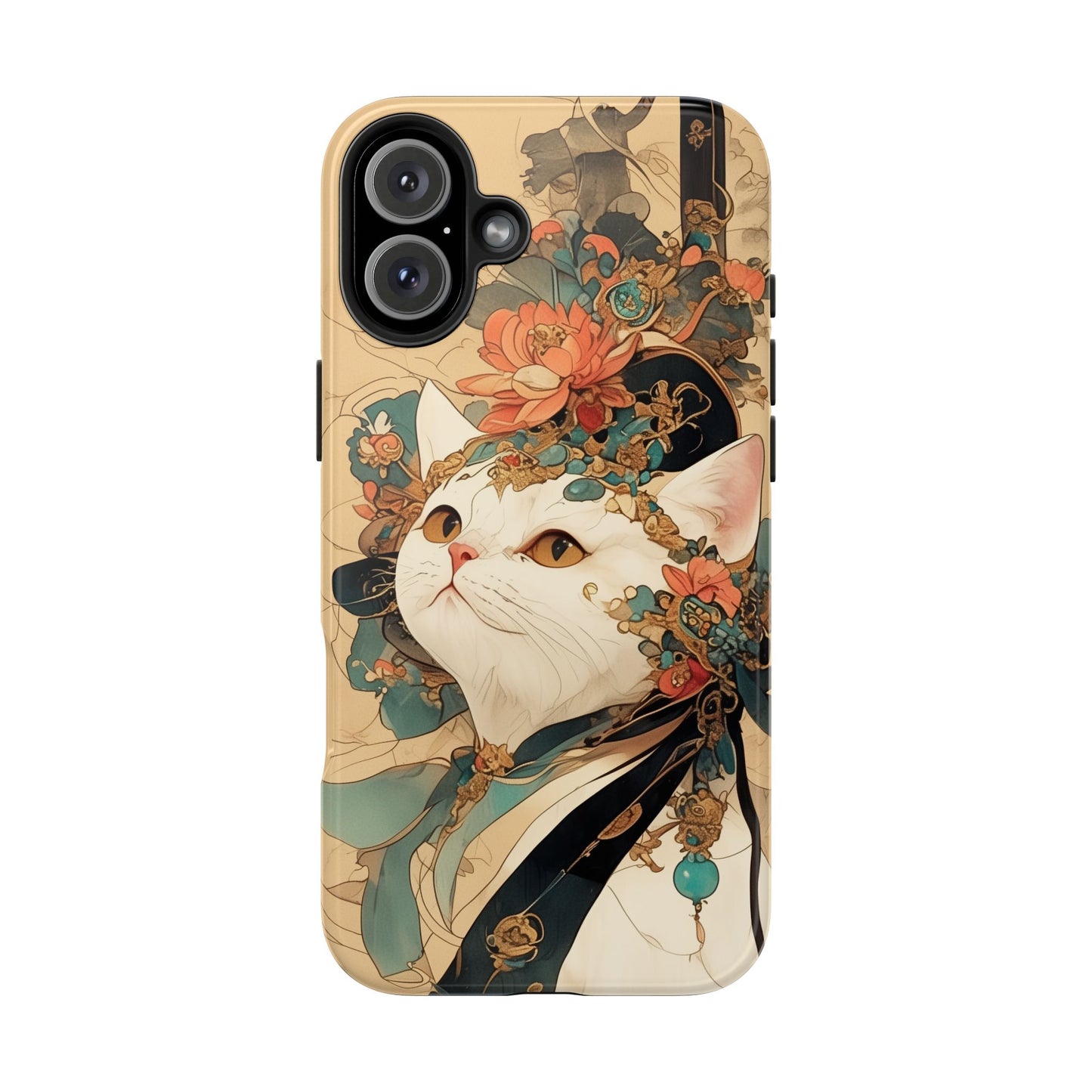 Oriental Cat Phone Case · Tang Dynasty Aesthetic · Art × Tech Fusion