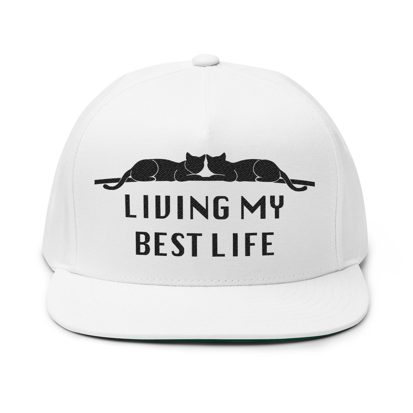 Living My Best Life Flat Bill Cap