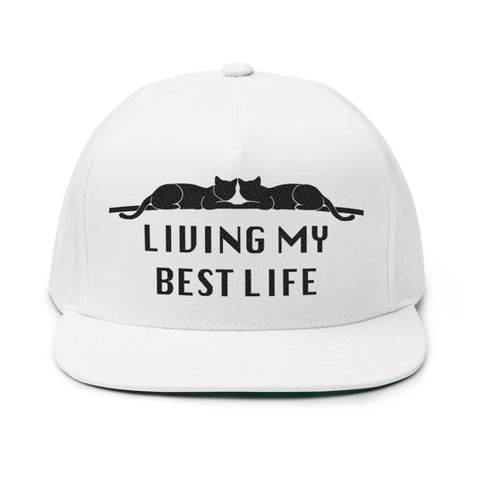 Living My Best Life Flat Bill Cap