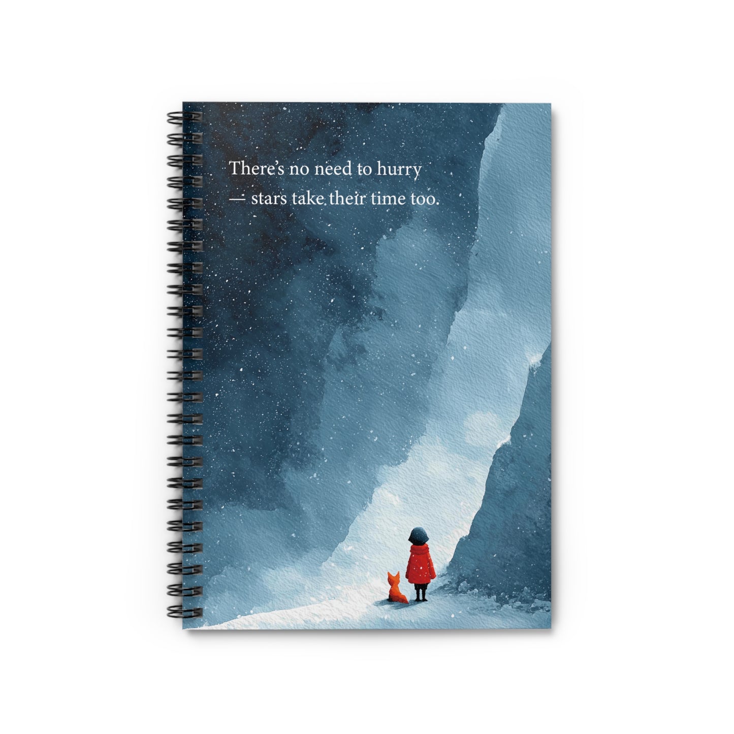 Inspiring Spiral Notebook - "Stars Take Their Time Too"