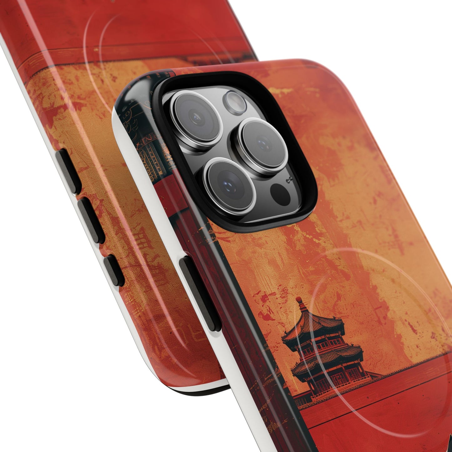 Magnetic Phone Case - Artistic Cat Design