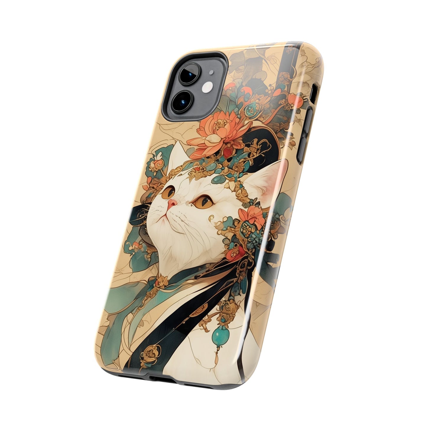 Oriental Cat Phone Case · Tang Dynasty Aesthetic · Art × Tech Fusion